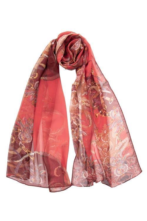 Elizabetta Alessandra - Long Sheer Silk Scarf for Women in Black at Nordstrom Product Image