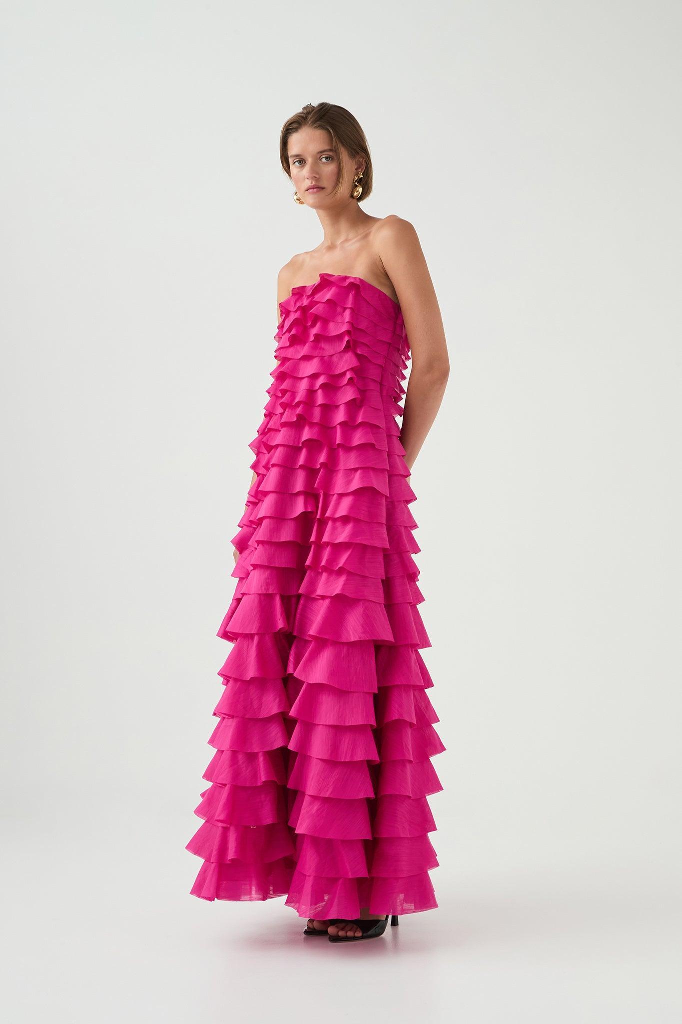 Fleur Pleated Gown Product Image