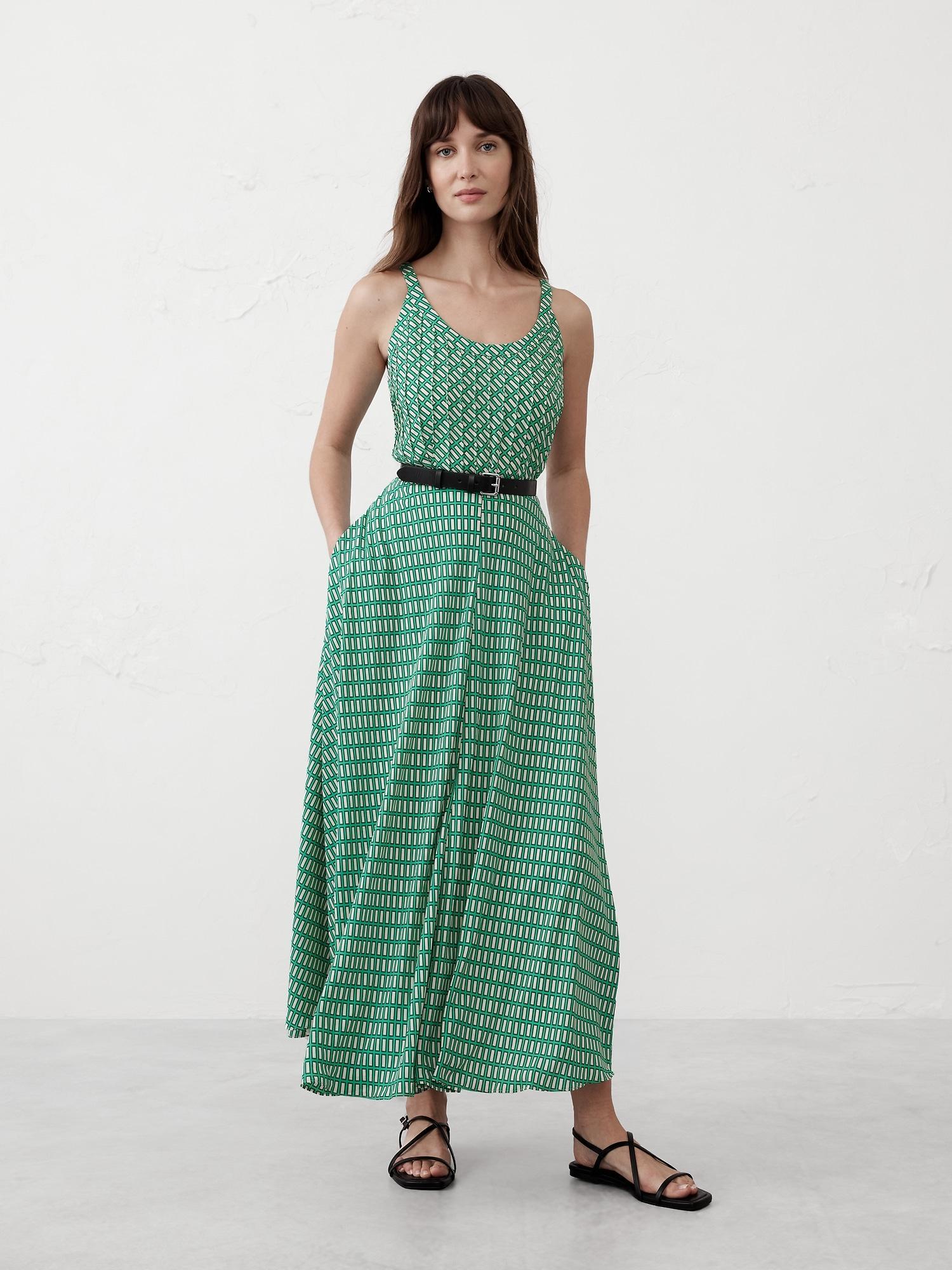 Scoop-Neck Midi Dress Product Image