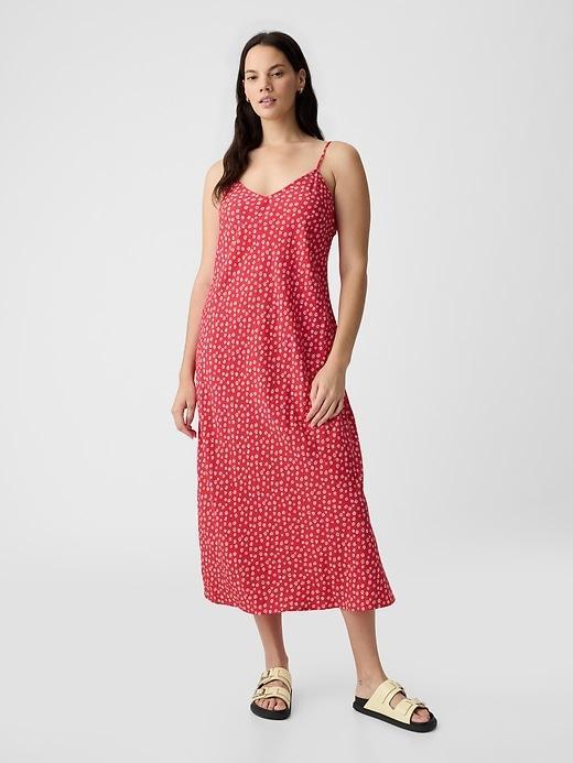 Satin Midi Dress Product Image