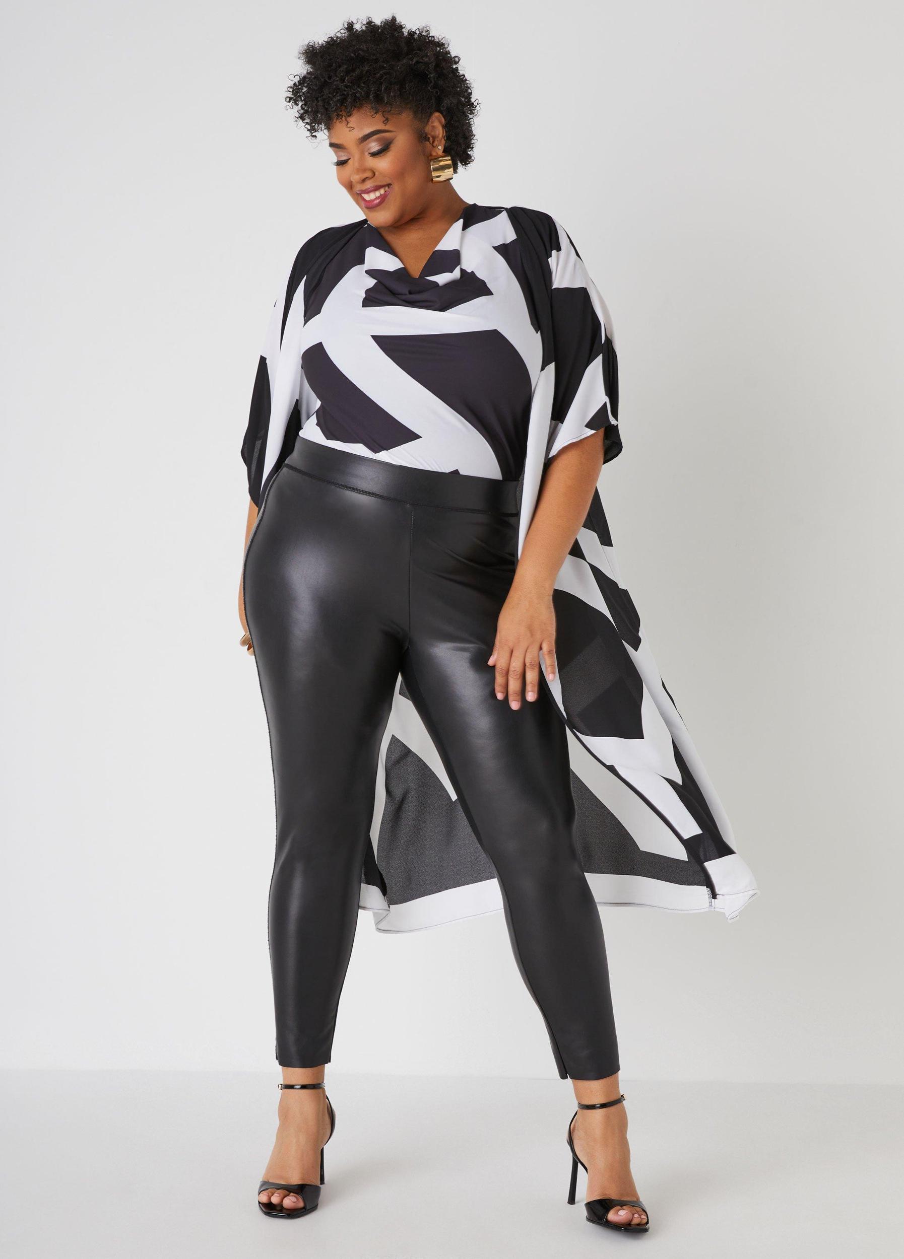 Abstract Print Cowl Neck Tank Product Image