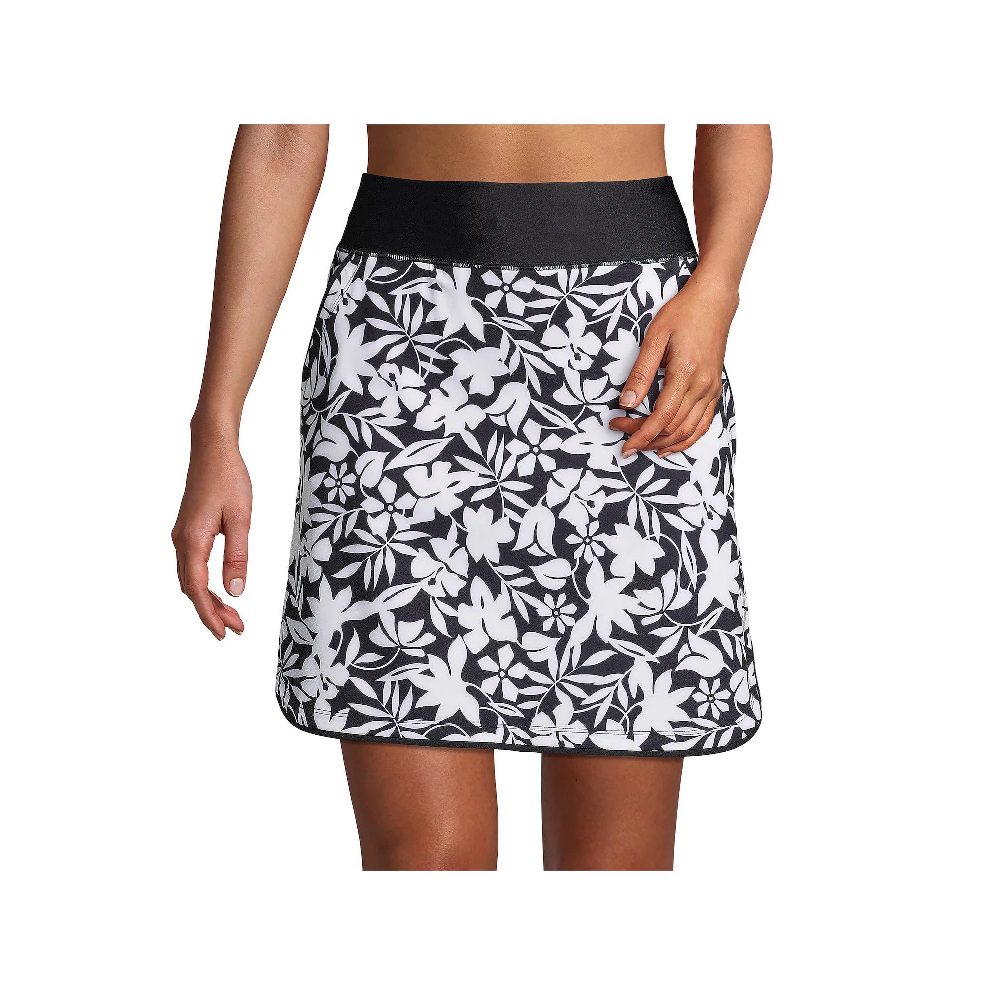 Womens Lands End Comfort Waist UPF 50 Swim Skirt Product Image