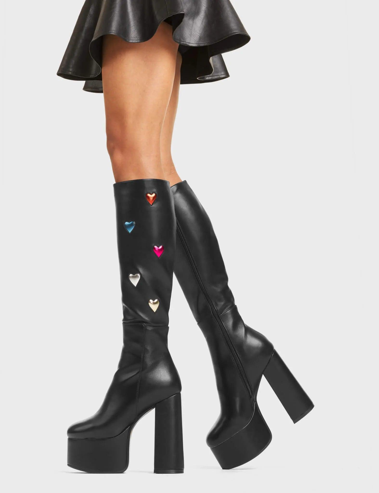 Intimate Platform Knee High Boots Product Image