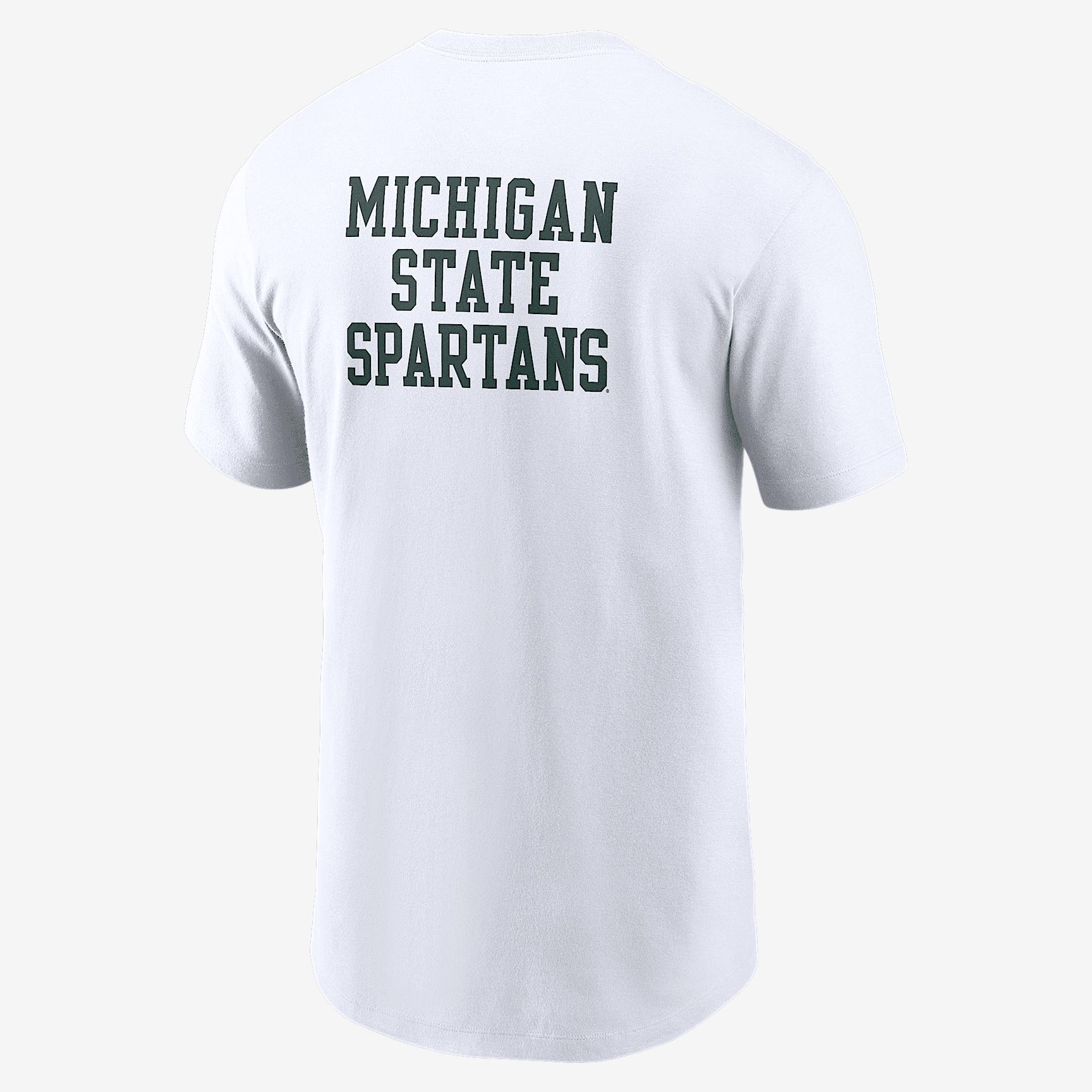 Michigan State 2-Hit Stacked Nike Men's College T-Shirt Product Image