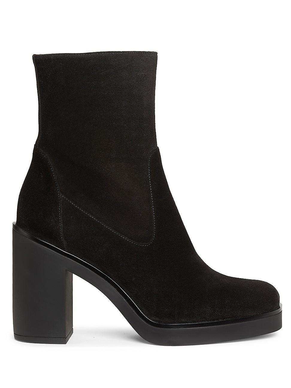 Stuart Weitzman Womens Bethenny 80 Block Heel Booties Product Image