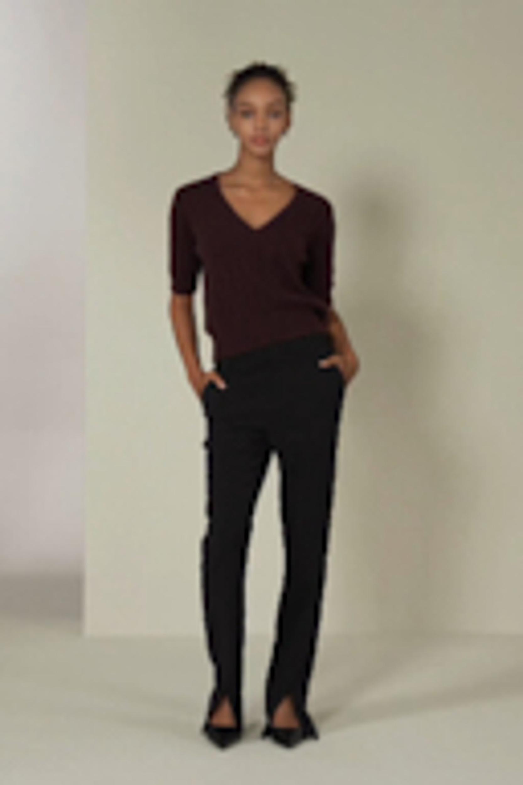 V-Neck Cashmere T-shirt Product Image