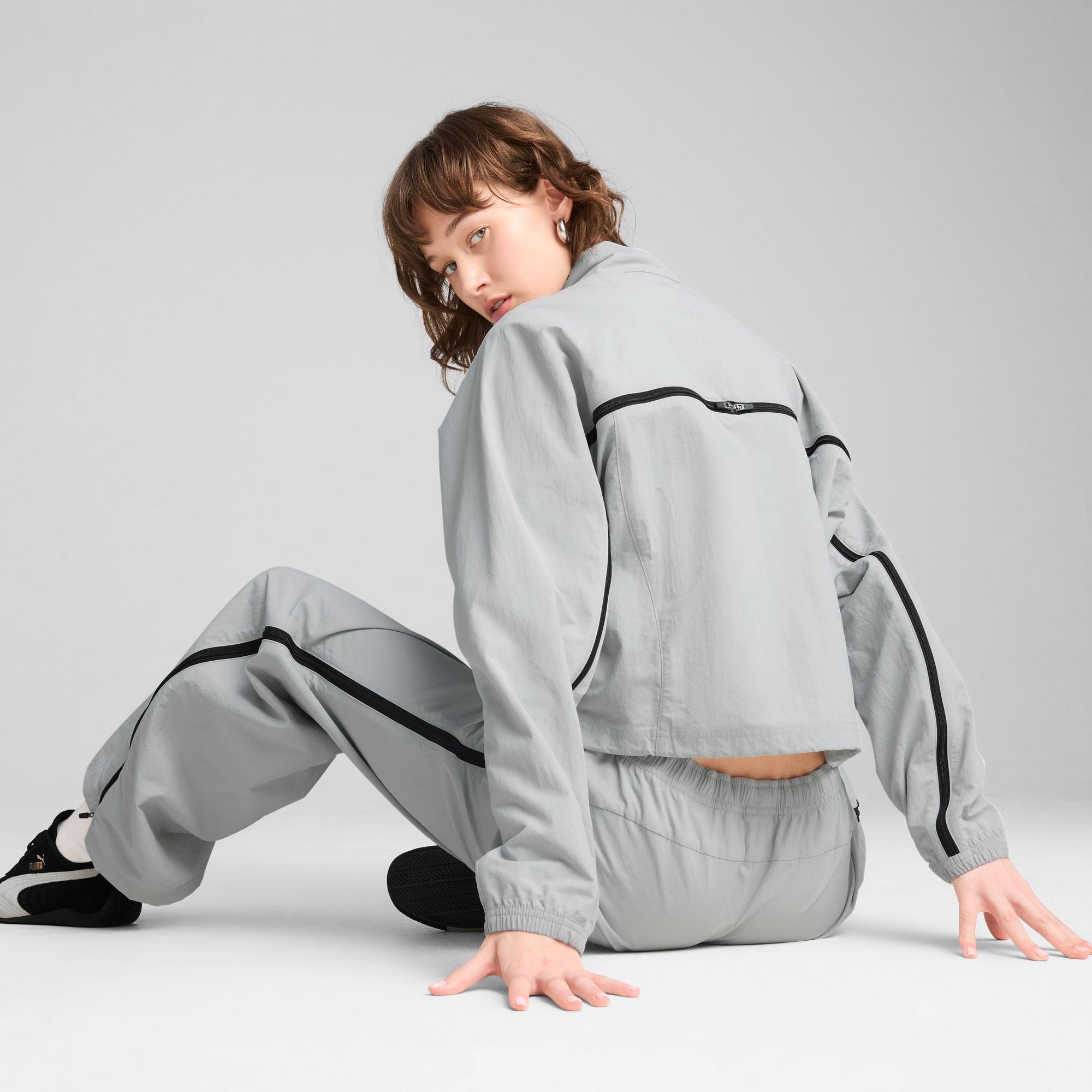 DARE TO Women's Oversized Full-Zip Woven Jacket Product Image