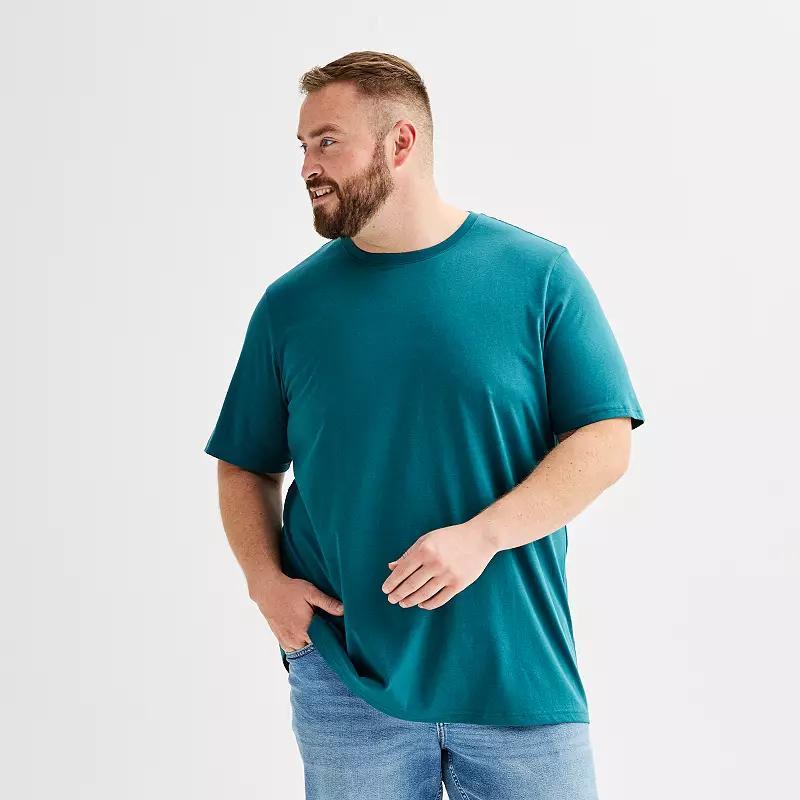 Big & Tall Sonoma Goods For Life® Short Sleeve Crewneck T-Shirt, Men's, Size: 5XB, Dark Brown Product Image