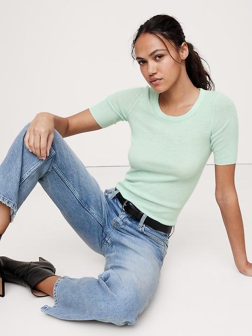 Featherweight Cashmere Scoop-Neck Sweater Product Image
