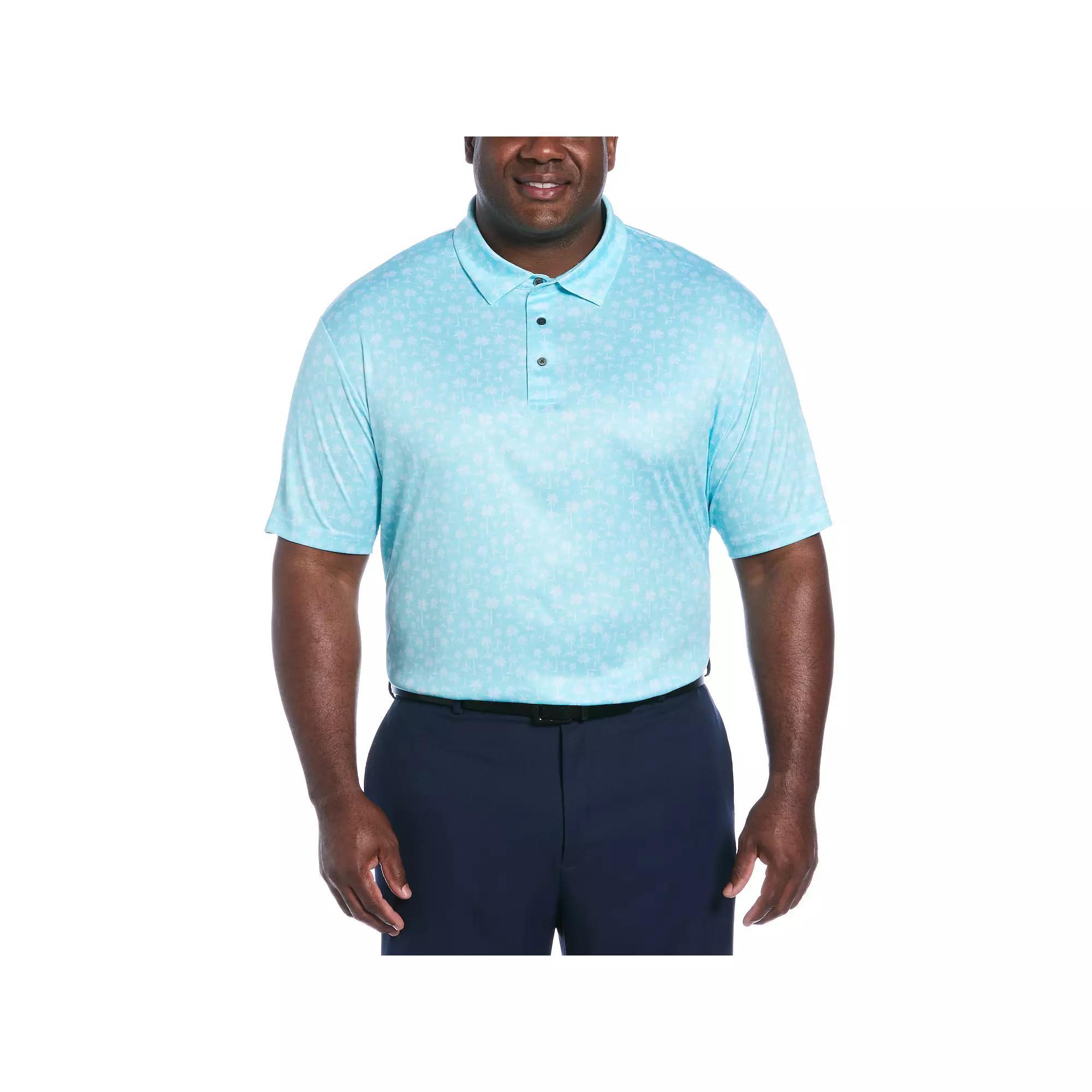 Big & Tall Grand Slam Printed Golf Polo Shirt, Men's, Size: 4XB, Blue Product Image