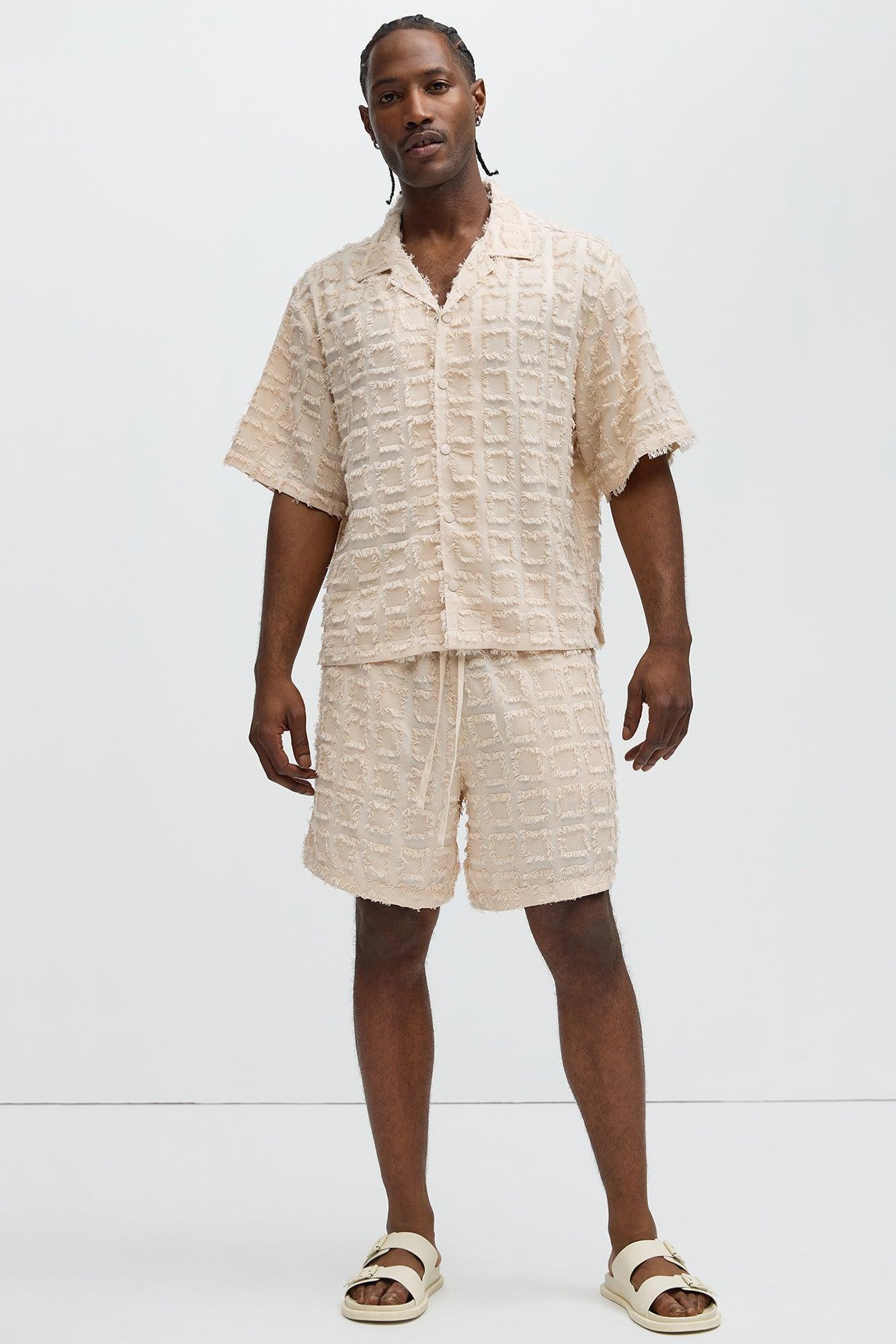 Window Shopping Shorts - Cream Product Image