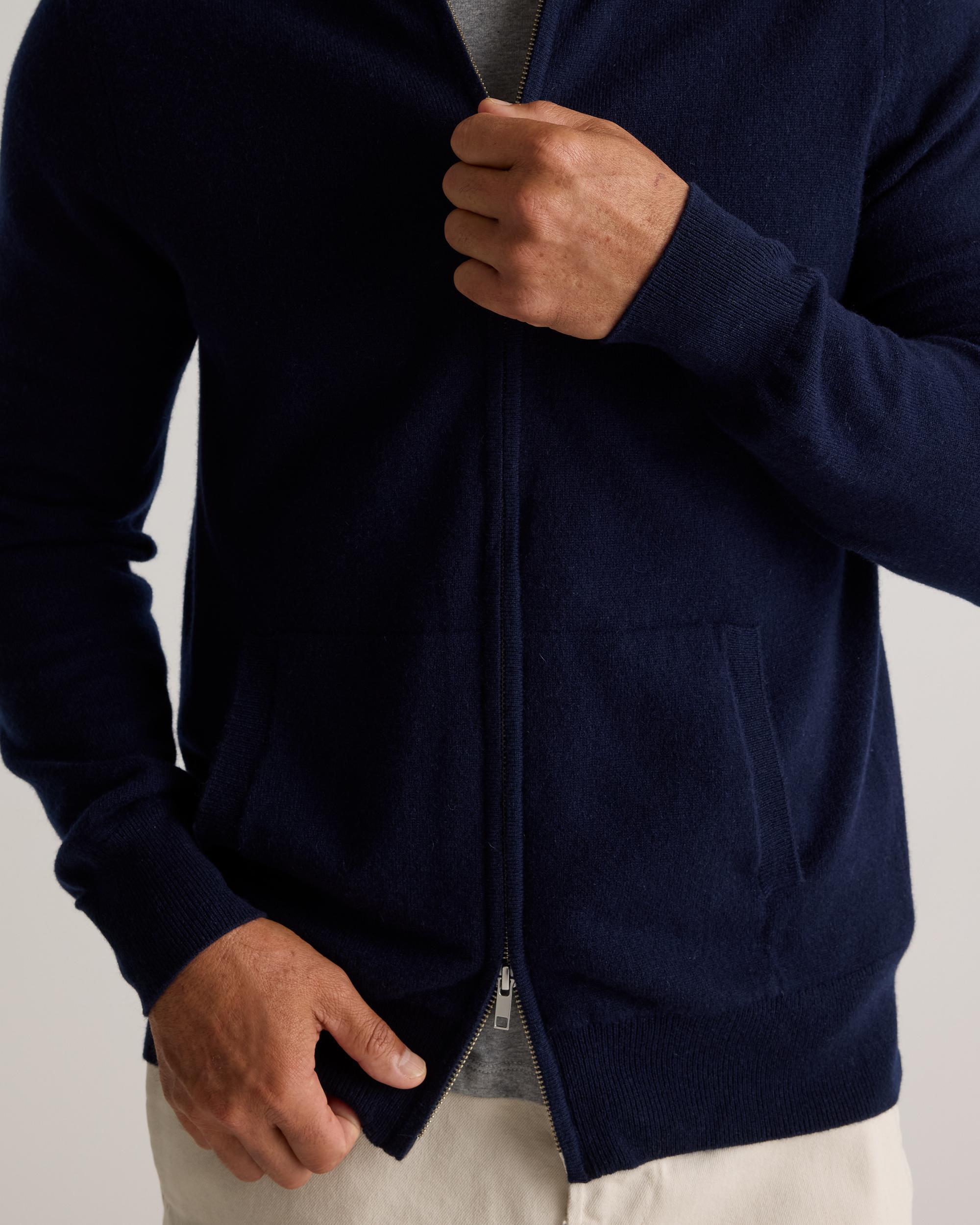 Quince | Men's Mongolian Cashmere Full Zip Sweater Size XL Product Image