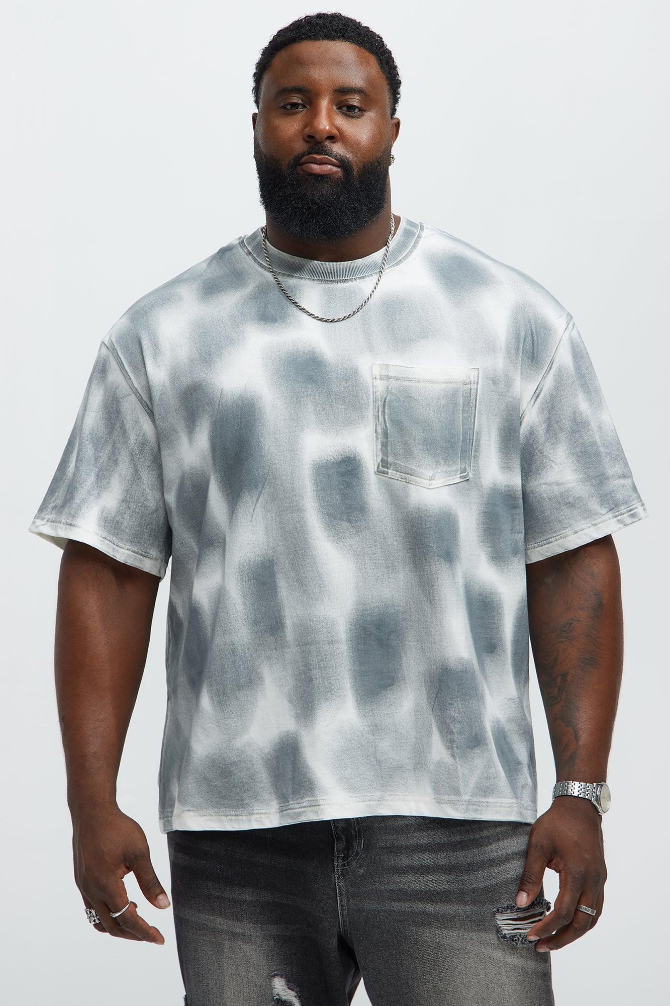 Painter Tinted Short Sleeve Tee - Grey/combo Product Image