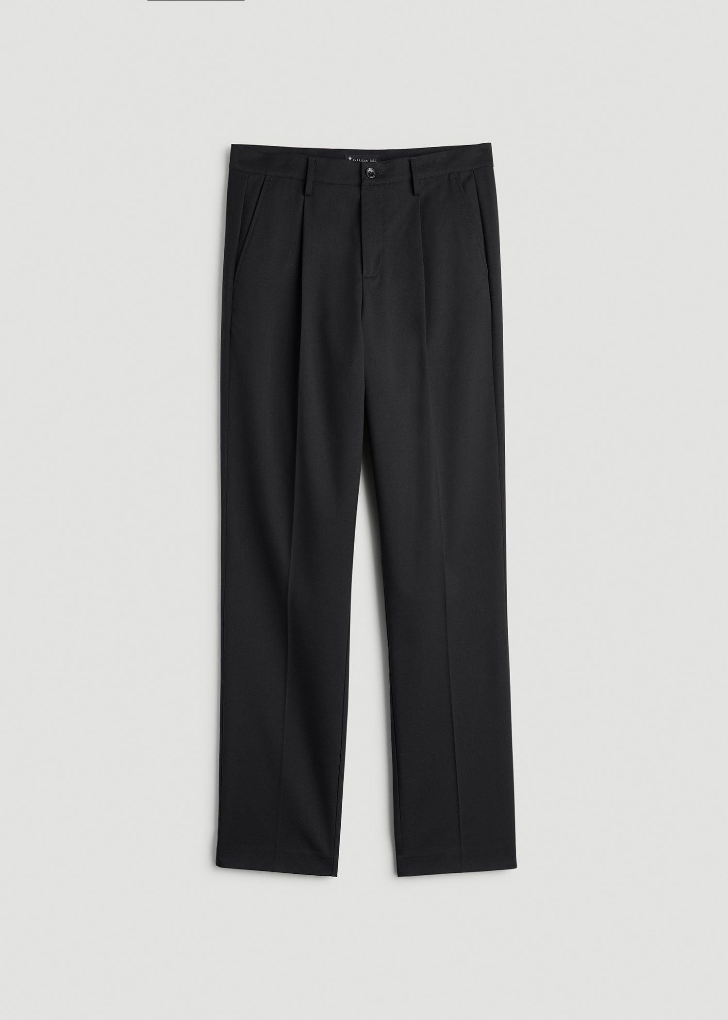 Tall Men's Relaxed Pleated Trouser in Deep Cove Product Image