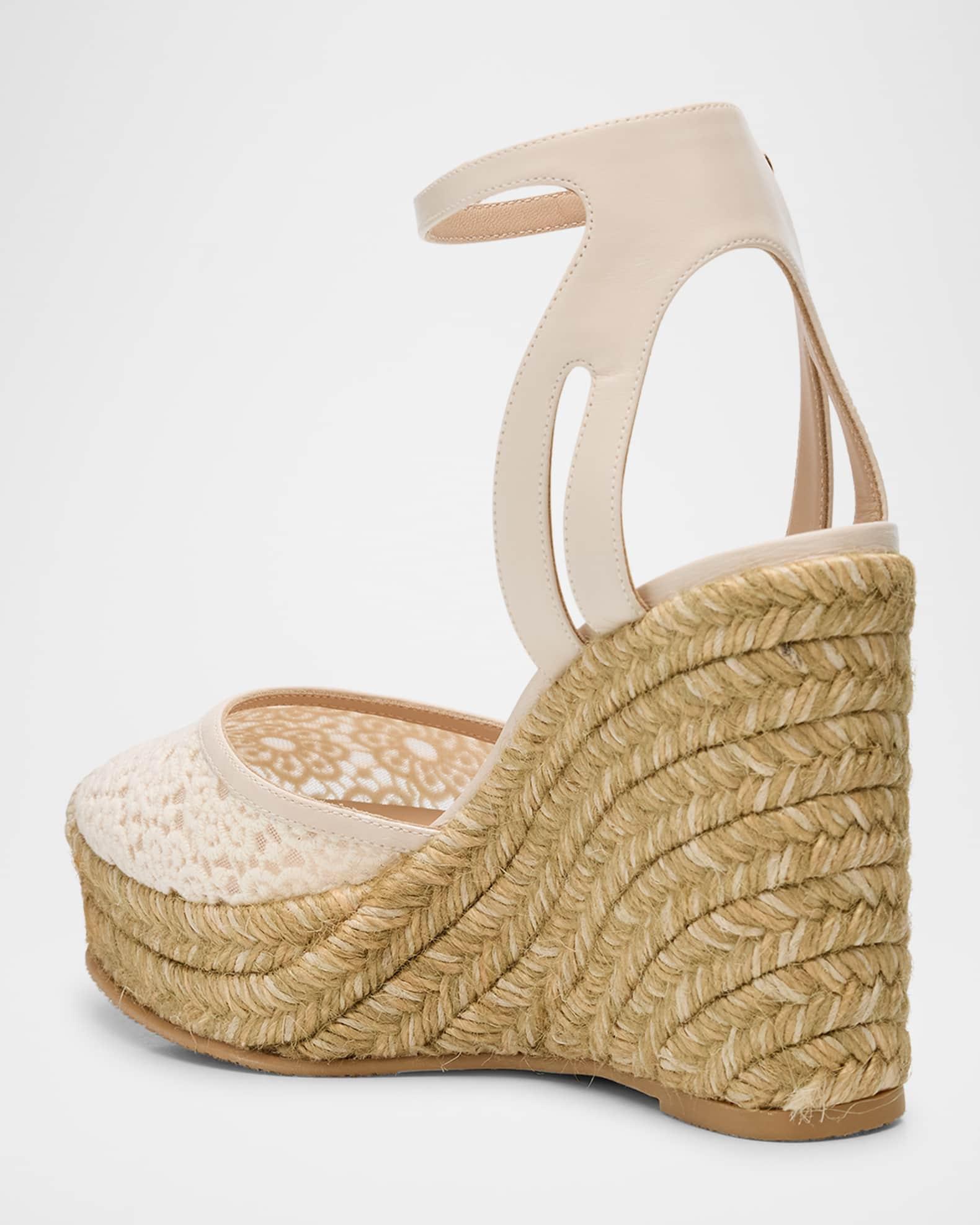 Sasha Lace Wedge Espadrilles Product Image