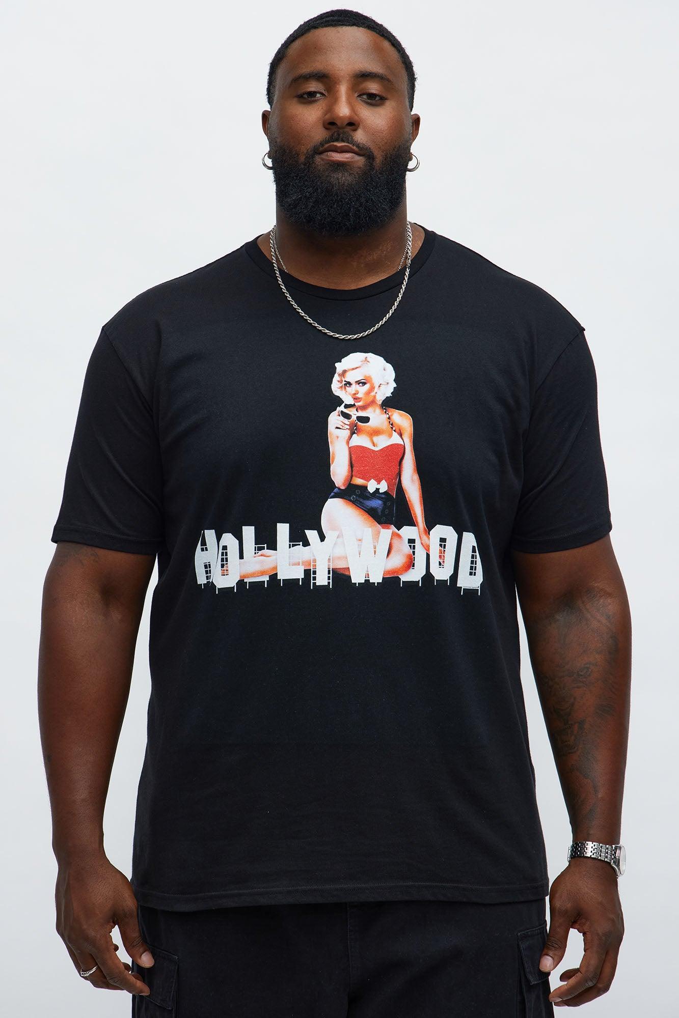 Hollywood Pin-Up Short Sleeve Tee - Black Product Image