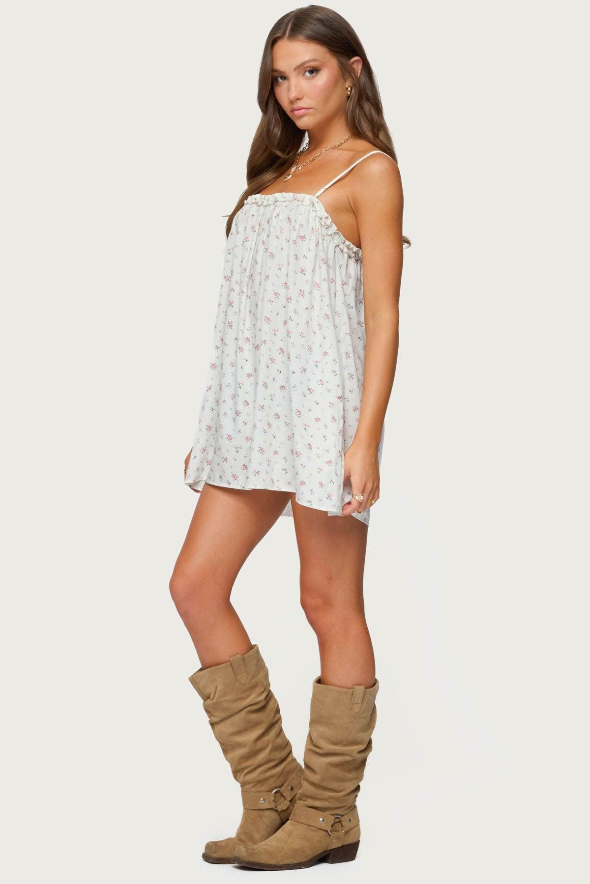 Patti Floral Mini Dress Product Image
