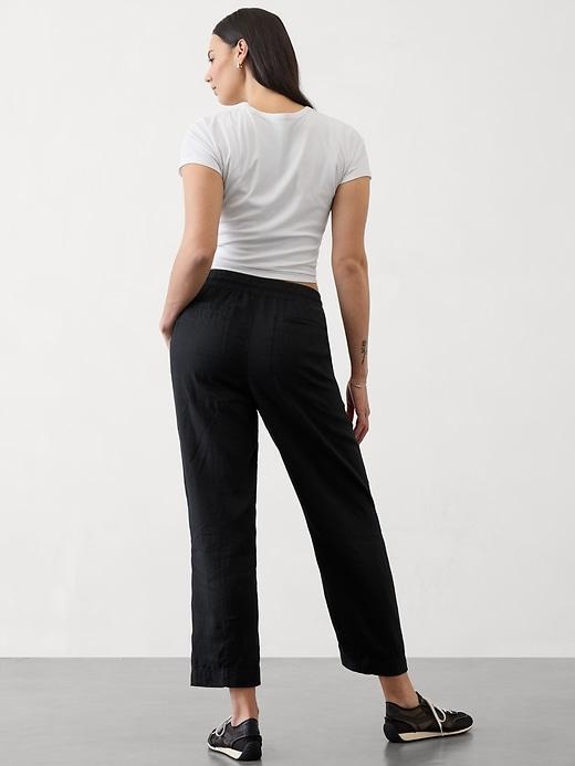 Retreat High Rise Linen Ankle Pant Product Image