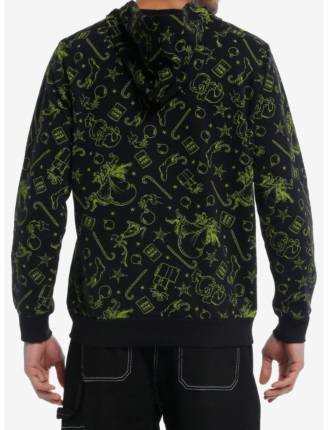 Dr. Seuss How The Grinch Stole Christmas! Allover Print Hoodie Product Image