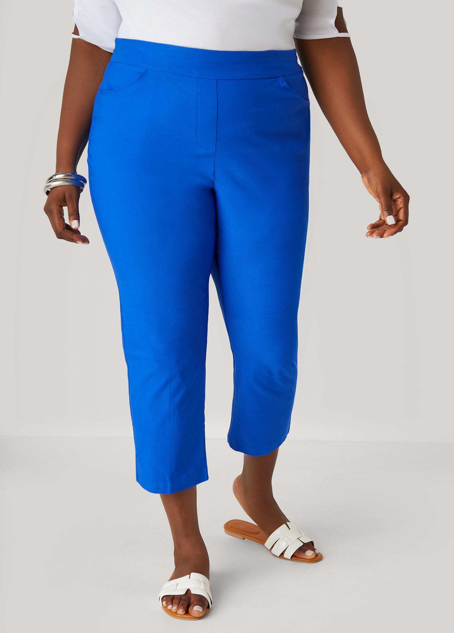 Mid Rise Pull On Capris Product Image