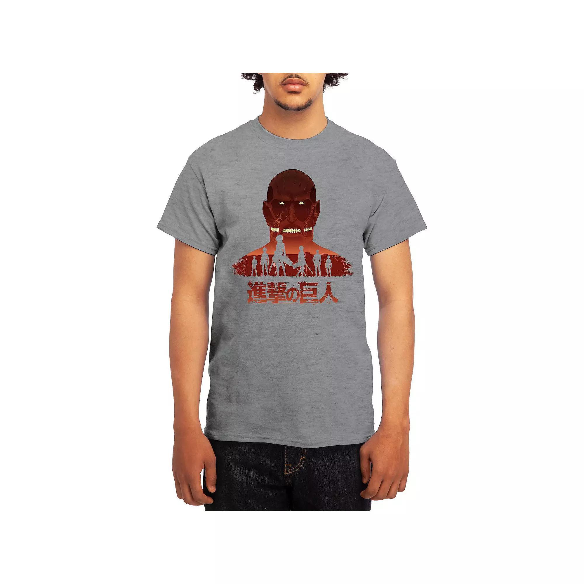 Men's Attack on Titan Distressed Scout Symbol Graphic Tee, Boy's, Size: Medium, Green Product Image