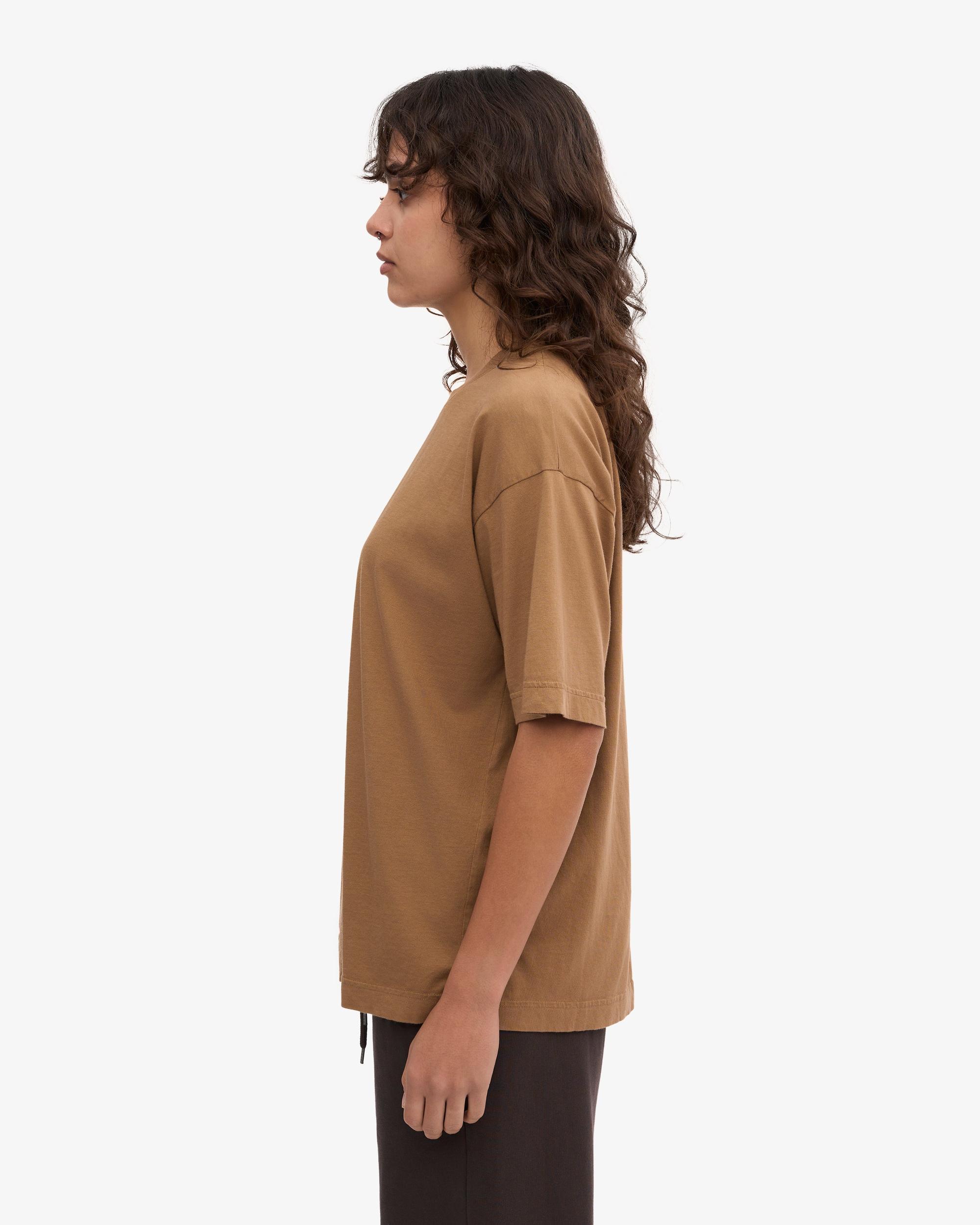 Oversized Organic T-Shirt - Sahara Camel Product Image