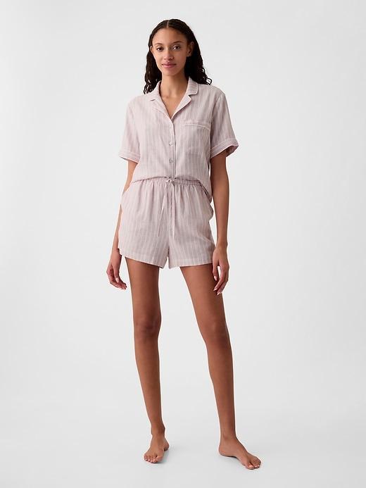 Linen-Blend PJ Shirt Product Image