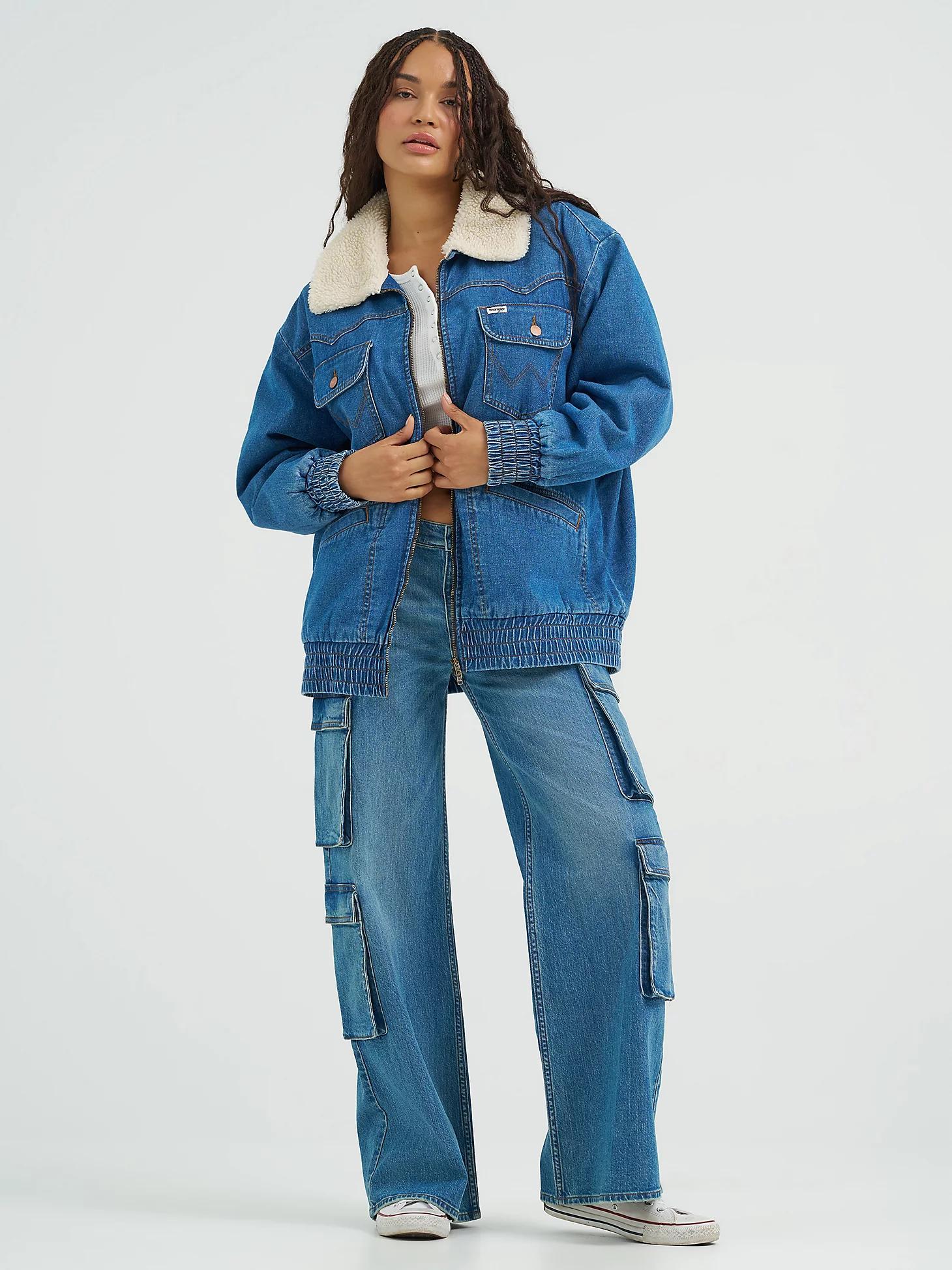 Women's Oversized Bomber Jacket | Women's JACKETS & OUTERWEAR | Wrangler® Product Image
