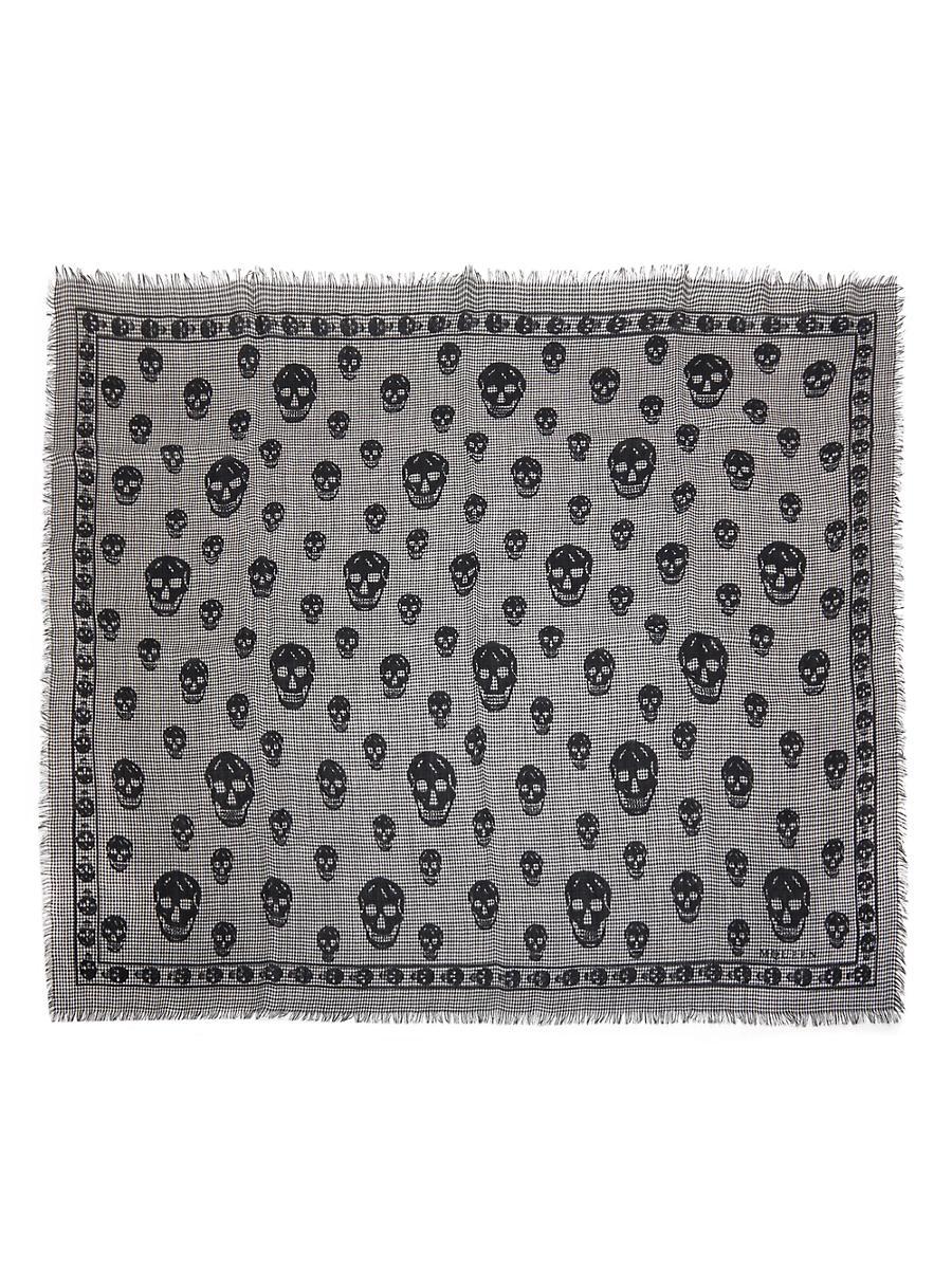 Mens Skull Houndstooth Scarf Product Image