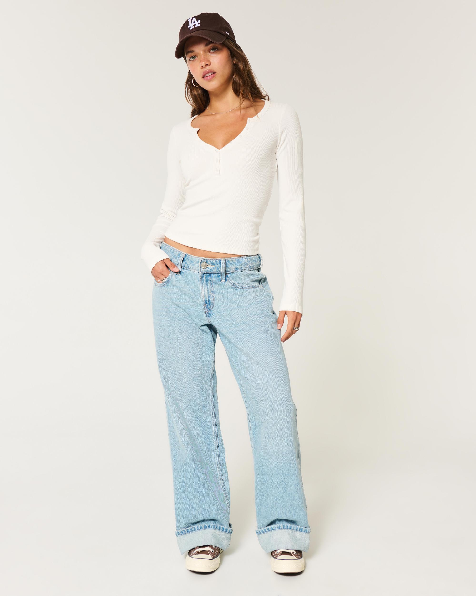 Cozy Ribbed Seamless Fabric Henley Product Image