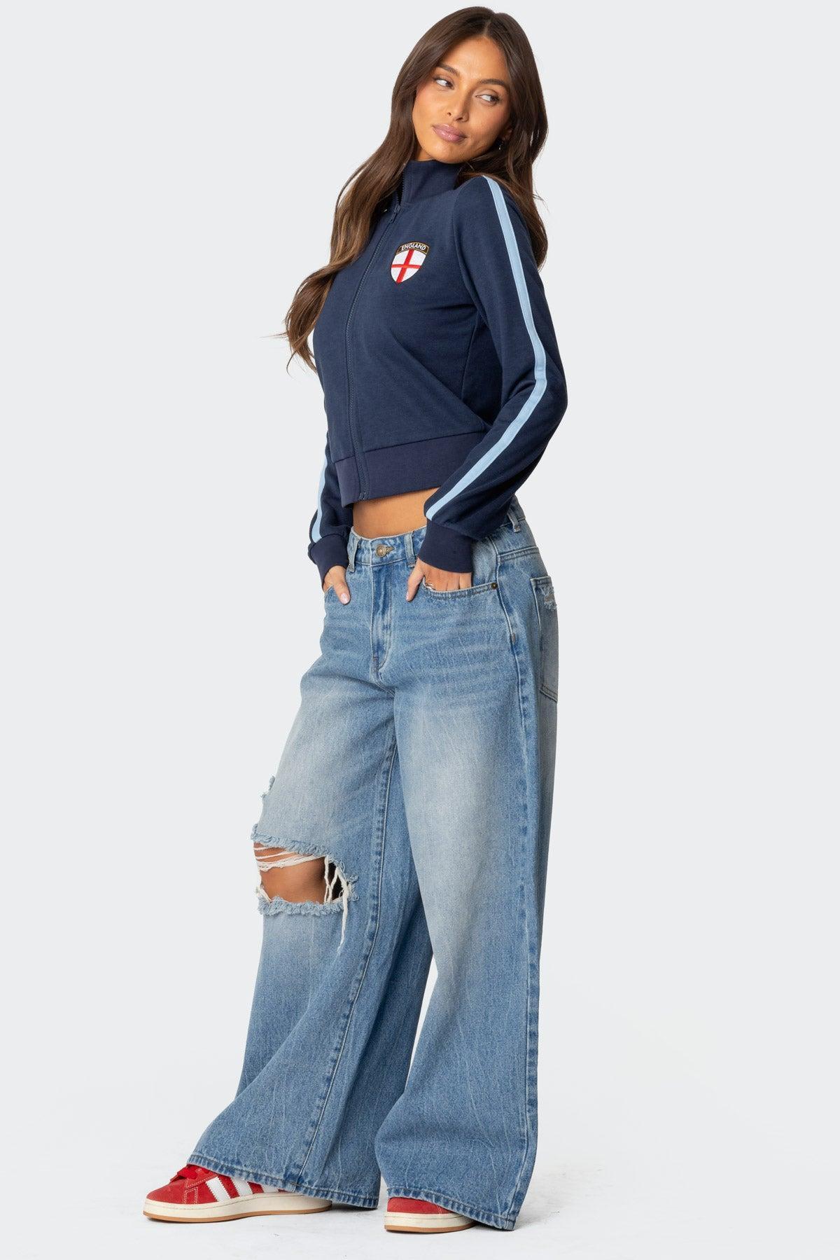 England Zip Up Sweatshirt Product Image