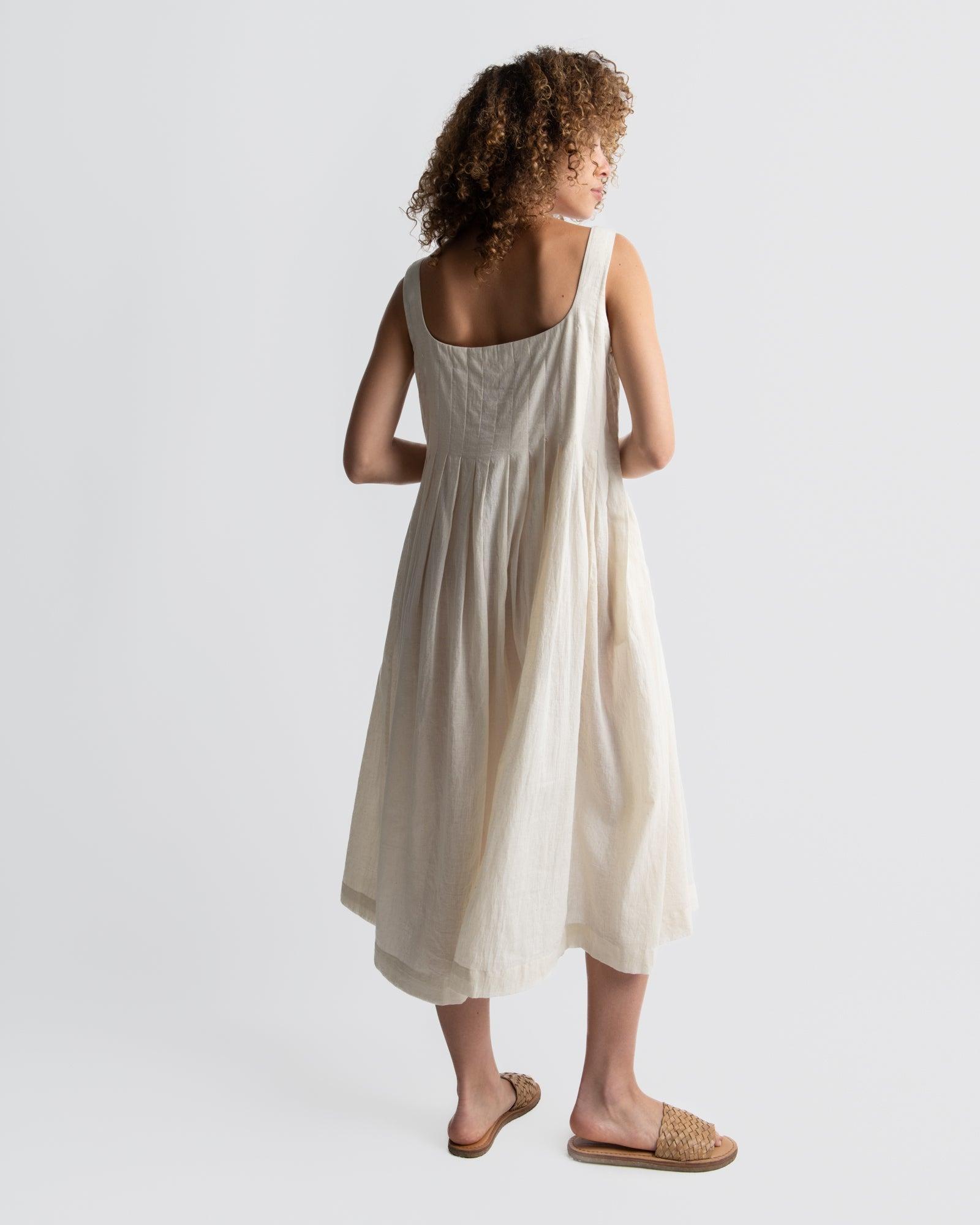 Romantic White Midi Dress Product Image