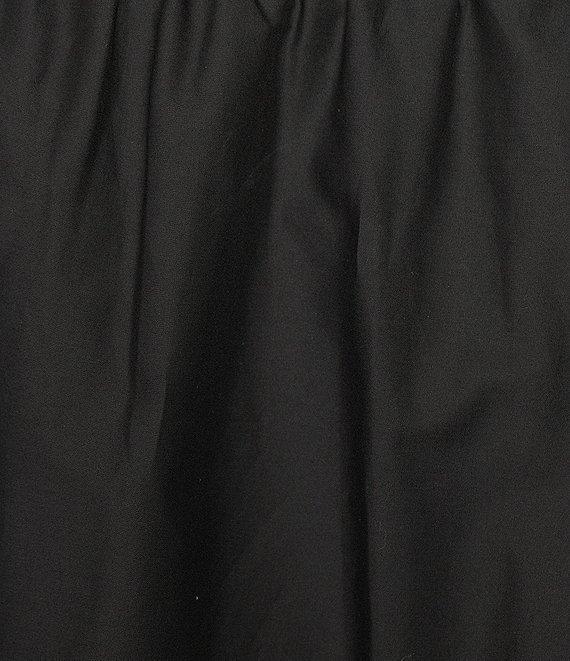 Skies Are Blue Plus Size Poplin Bubble Midi Skirt Product Image