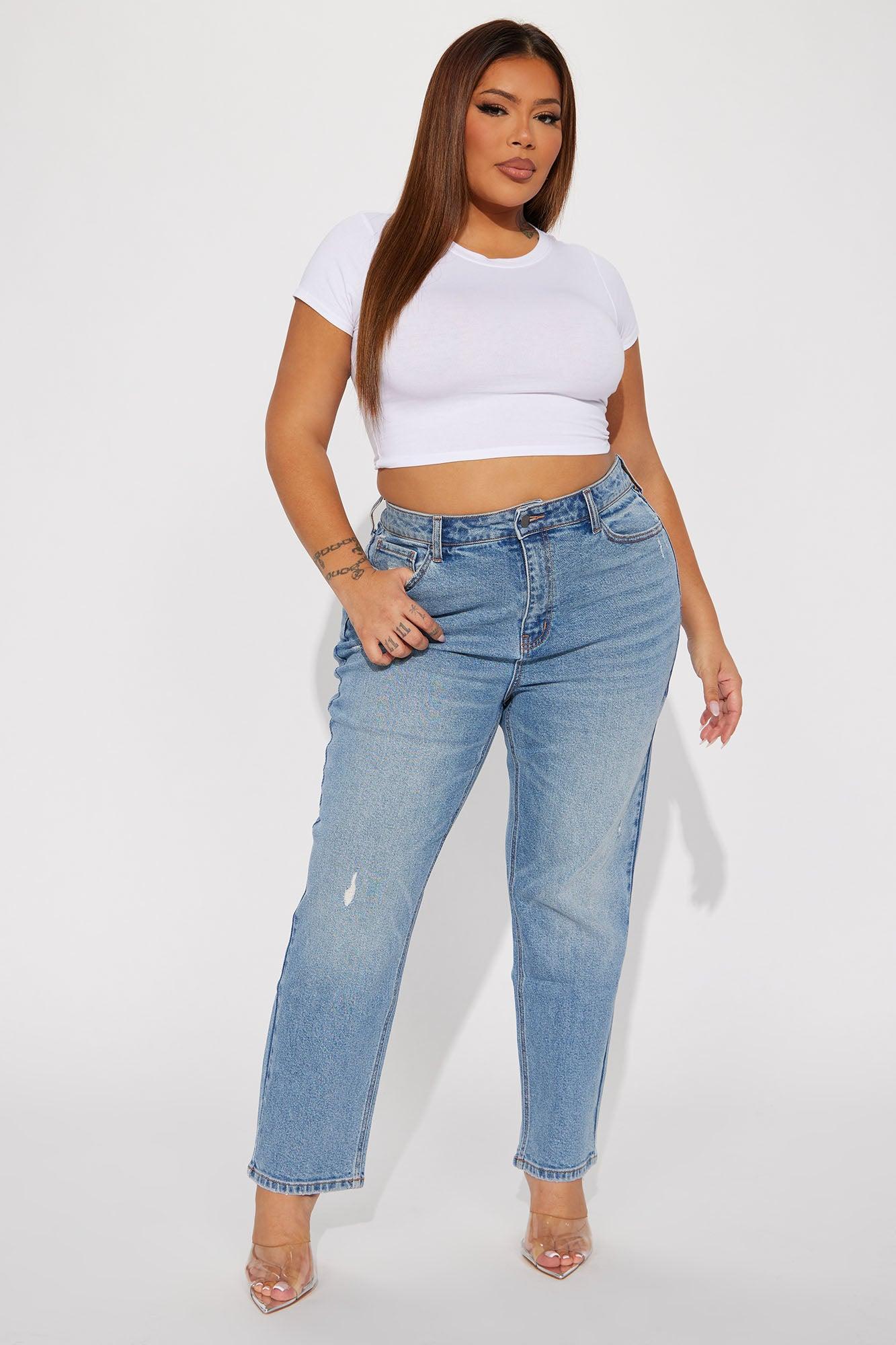 Mama Said 90s High Rise Mom Jeans - Medium Wash Product Image