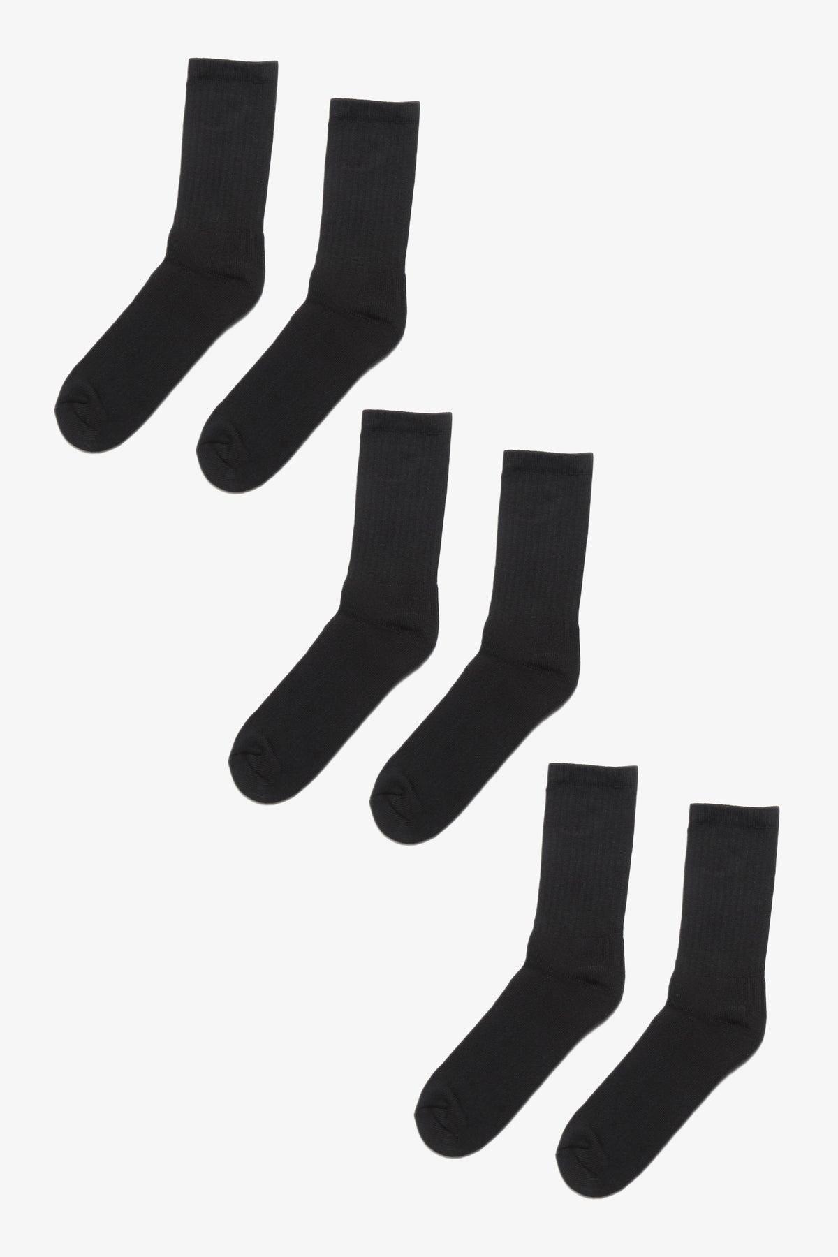 Pro Club - Heavyweight Crew Socks - 3 Pack - Black Product Image