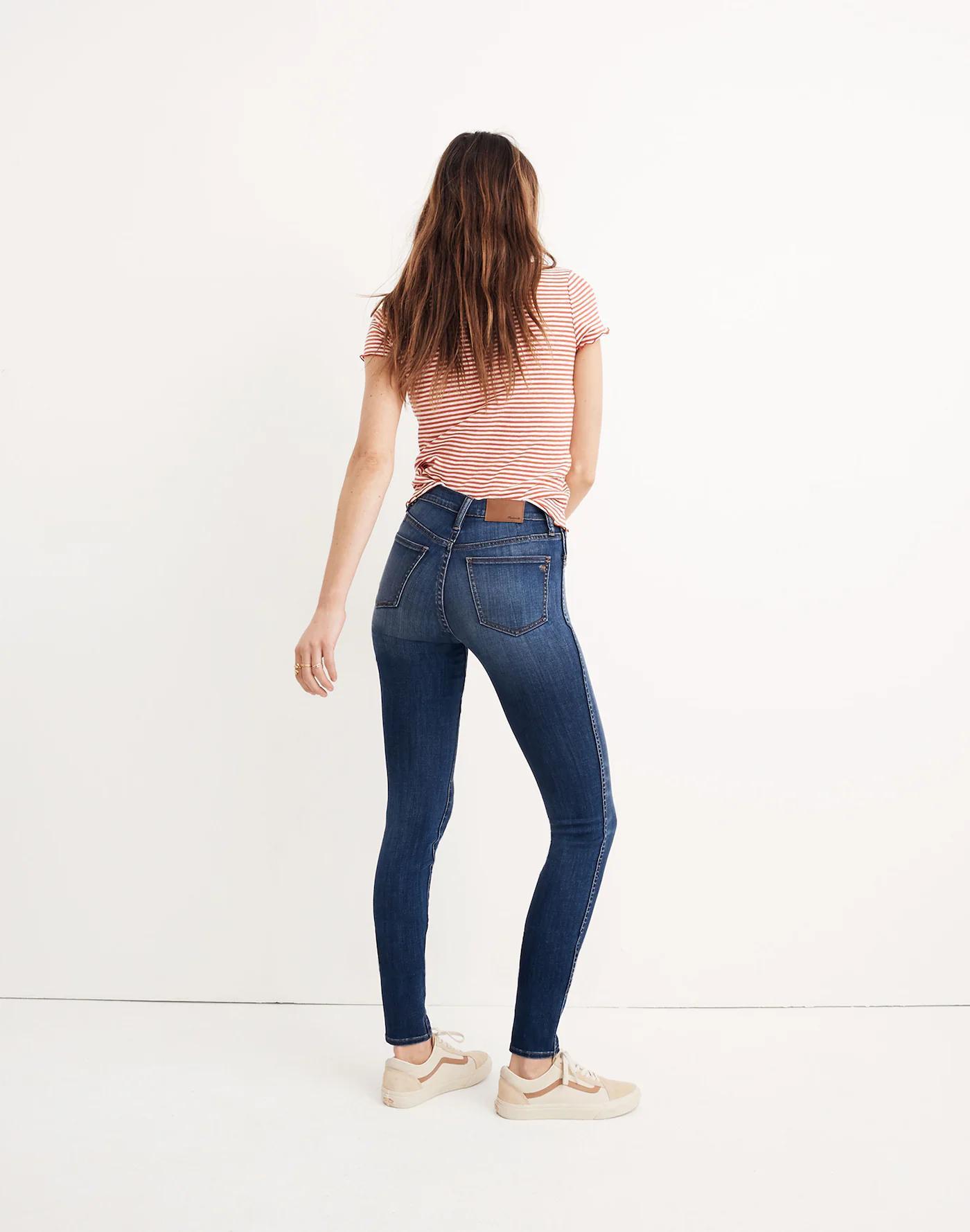 Tall 10" High-Rise Skinny Jeans in Danny Wash: TENCEL™ Denim Edition Product Image