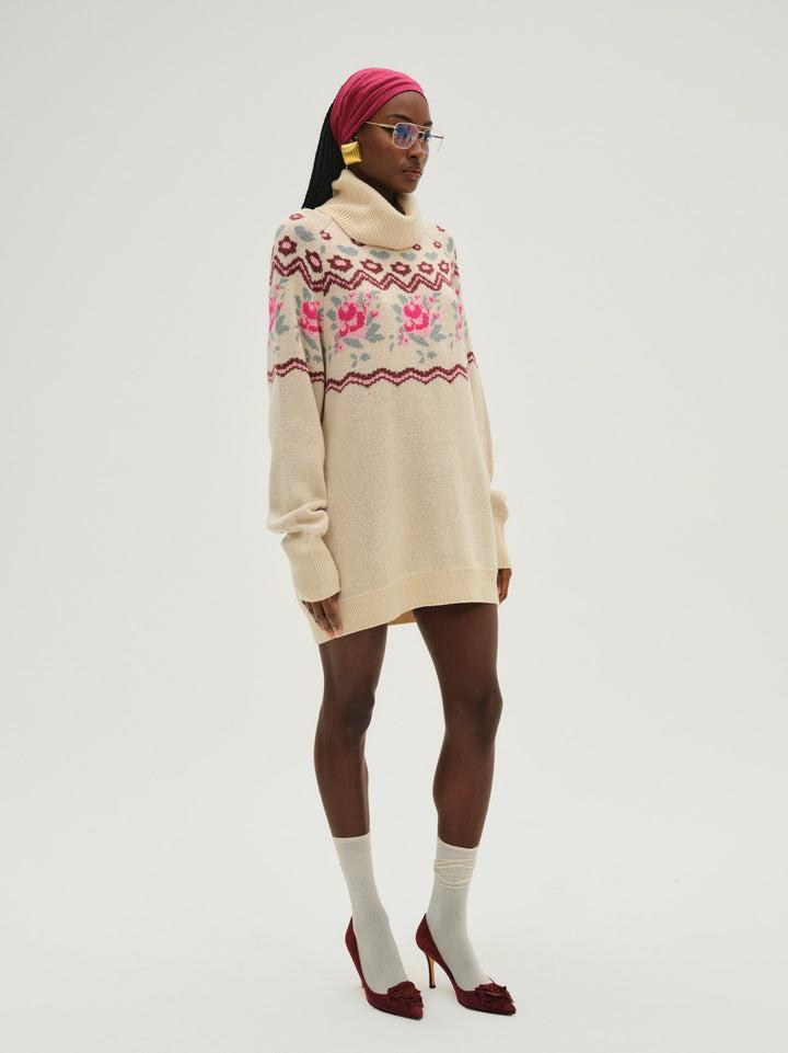 Ski Lodge Oversized Sweater — Multi Product Image