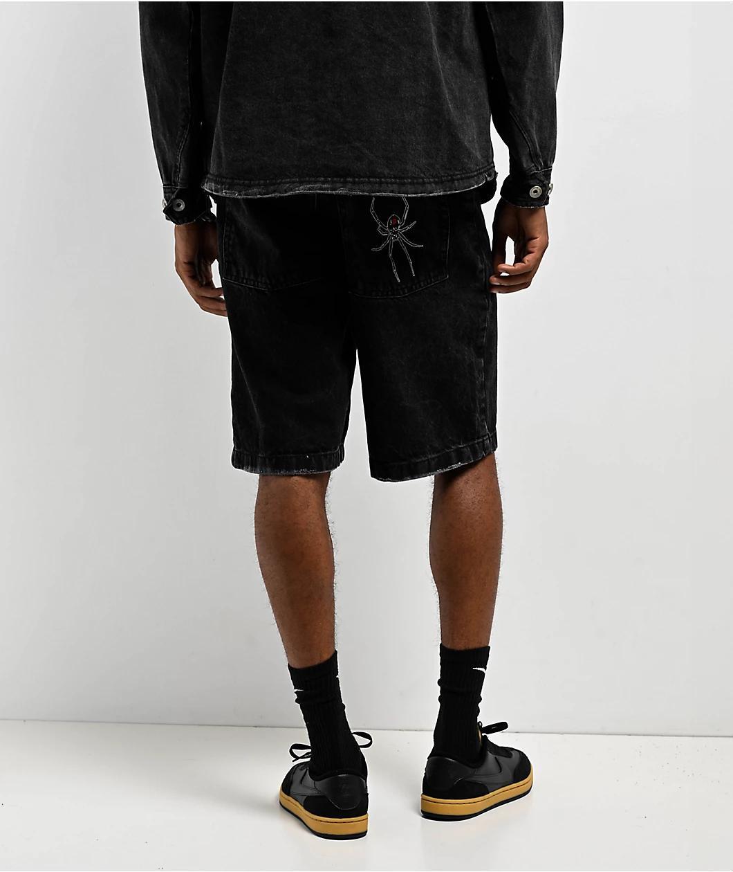 Primitive Temptation Black Wash Denim Shorts Product Image