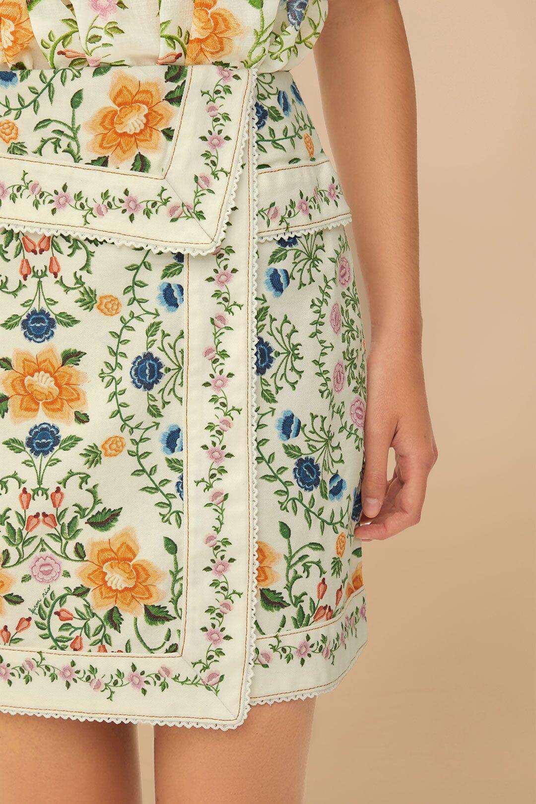 Off-White Folk Floral Mini Skirt Product Image