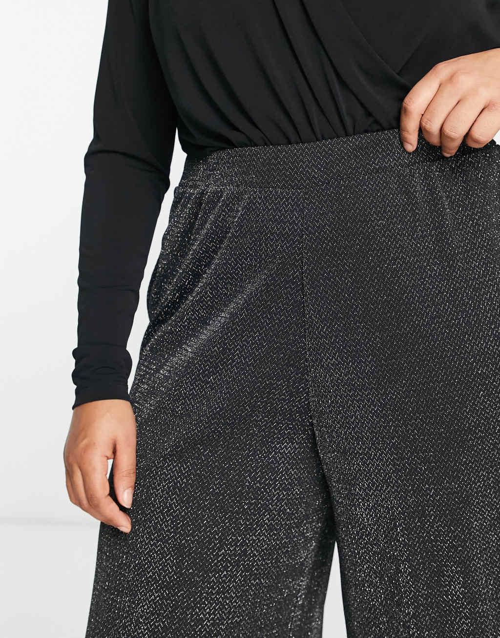 Yours wide leg velvet pants Product Image