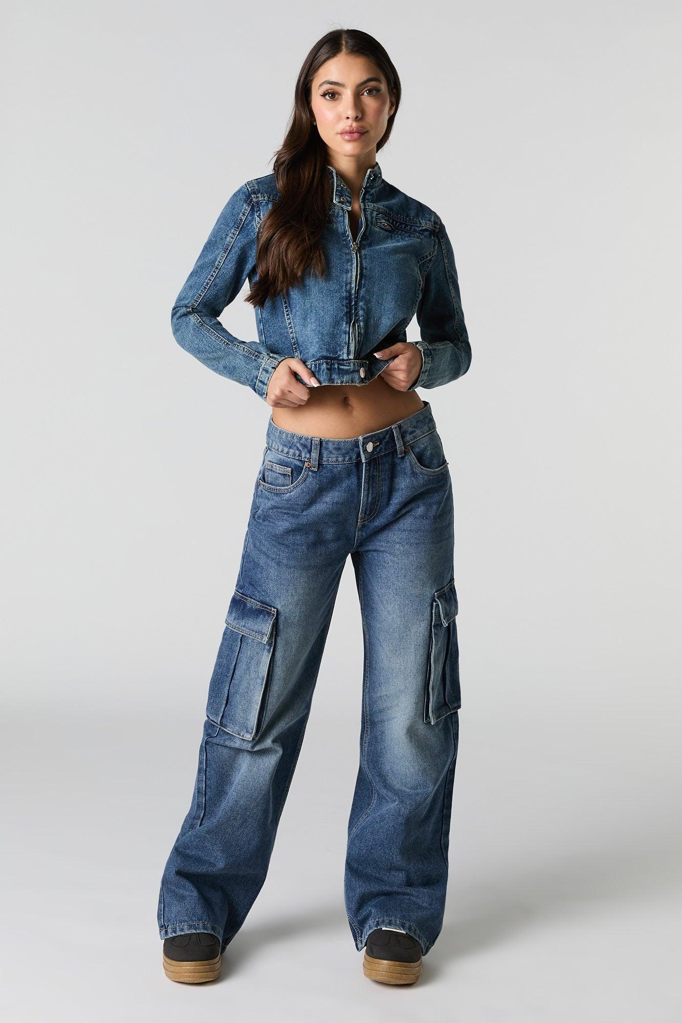 Wide Leg Cargo Jean Female Product Image