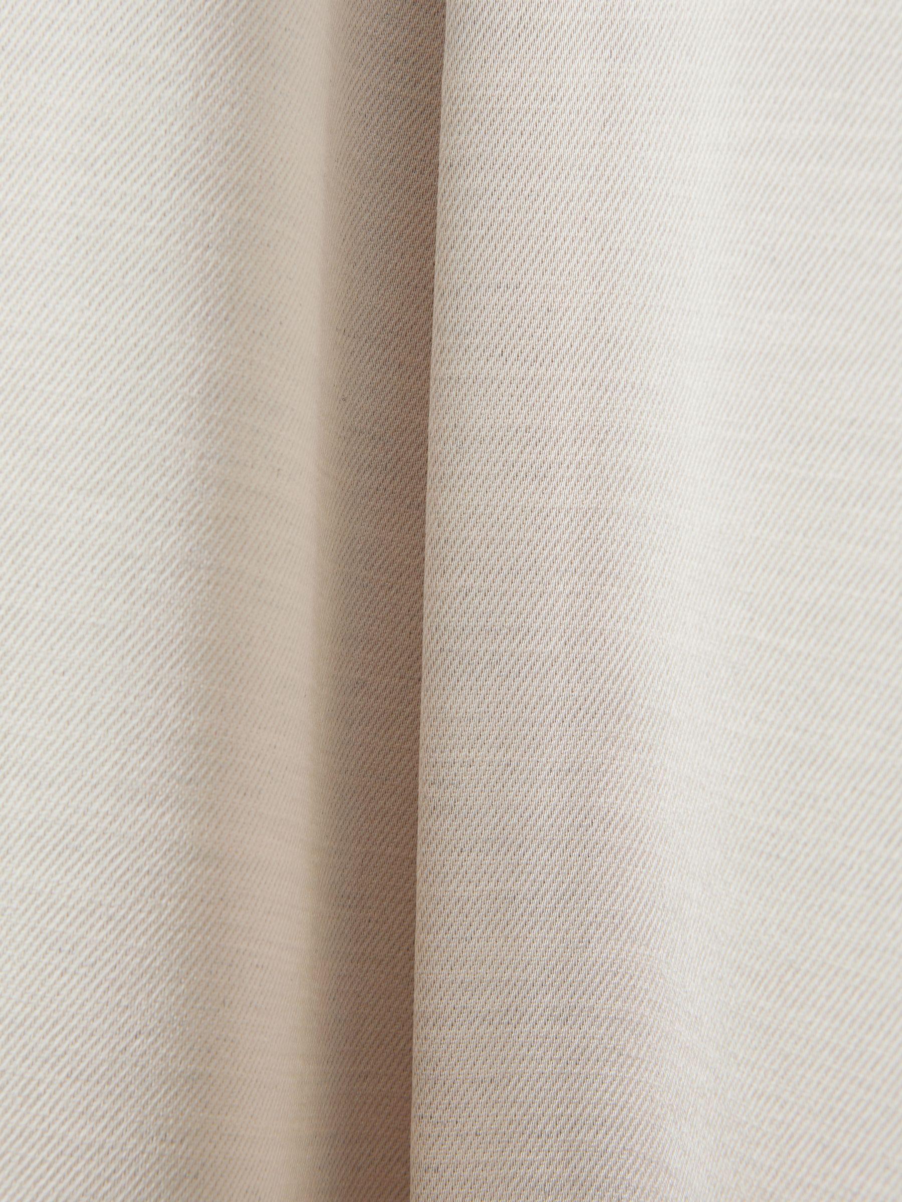 Petite Linen Belted Sleeveless Midi Dress in Neutral Product Image