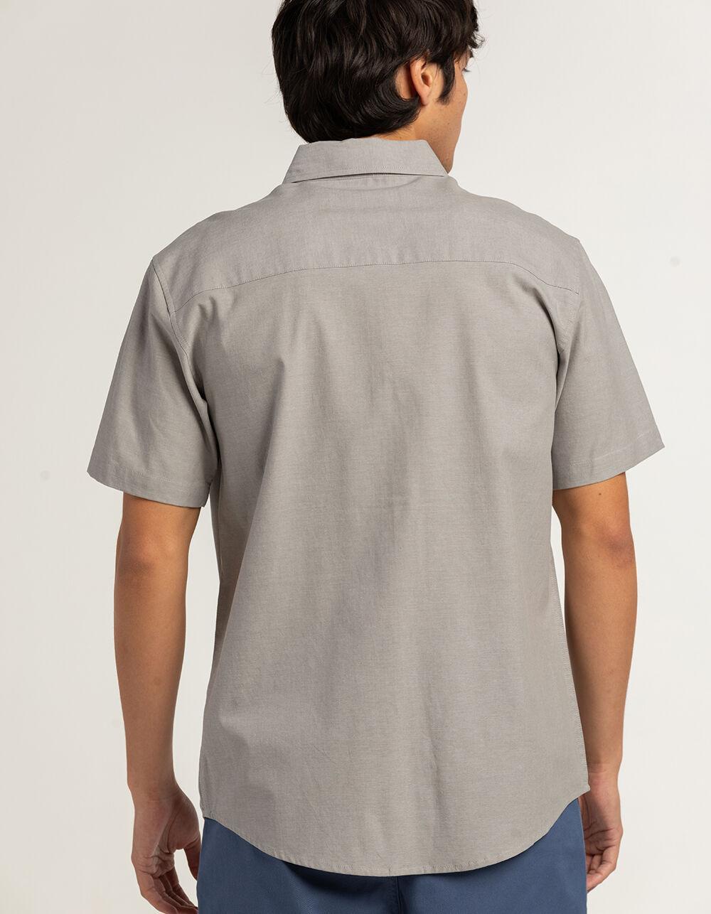 RSQ Mens Solid Chambray Button Up Shirt - GRAY Product Image