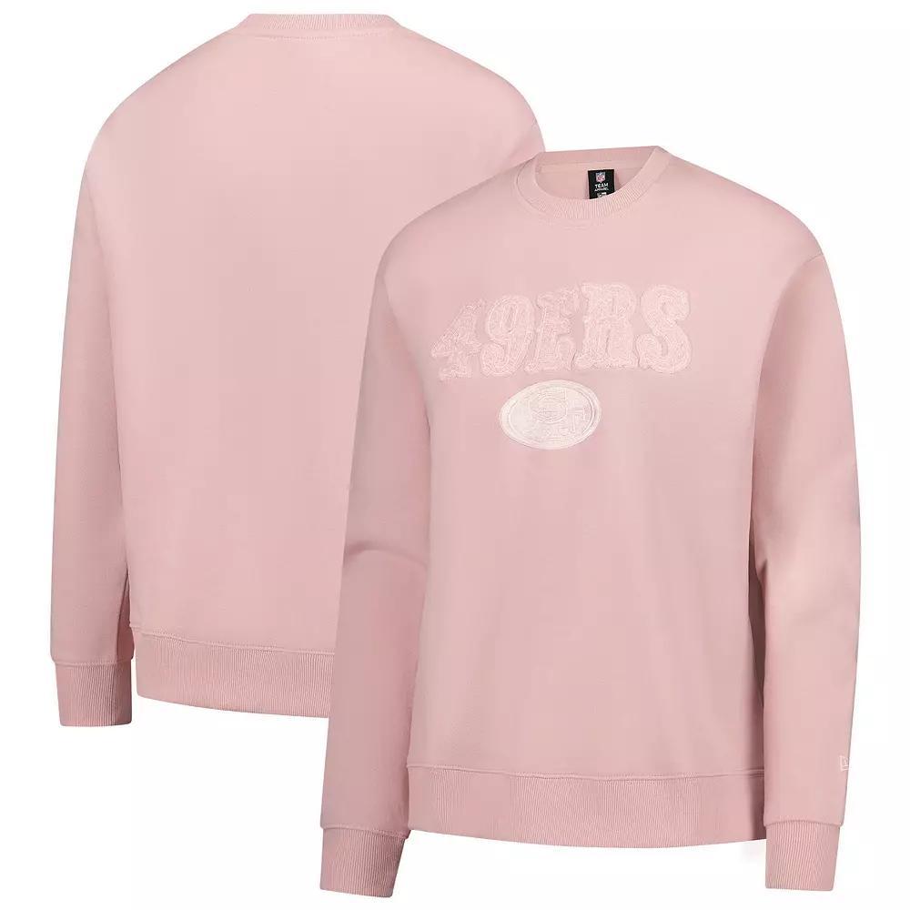 Women's New Era Pink San Francisco 49ers Cozy Pullover Sweatshirt, Size: Large Product Image