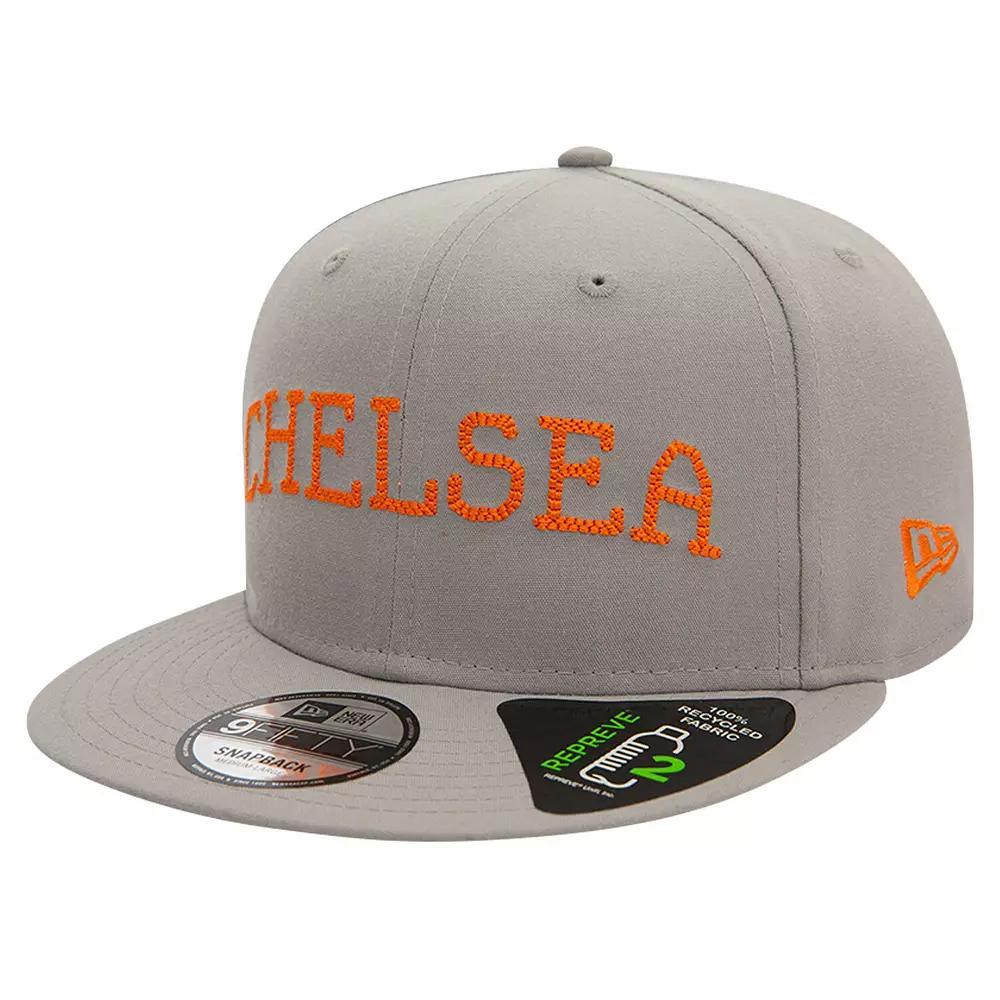 Men's New Era Gray Chelsea Repreve Chainstitch 9FIFTY Snapback Hat, Size: Medium/Large, Chl Grey Product Image