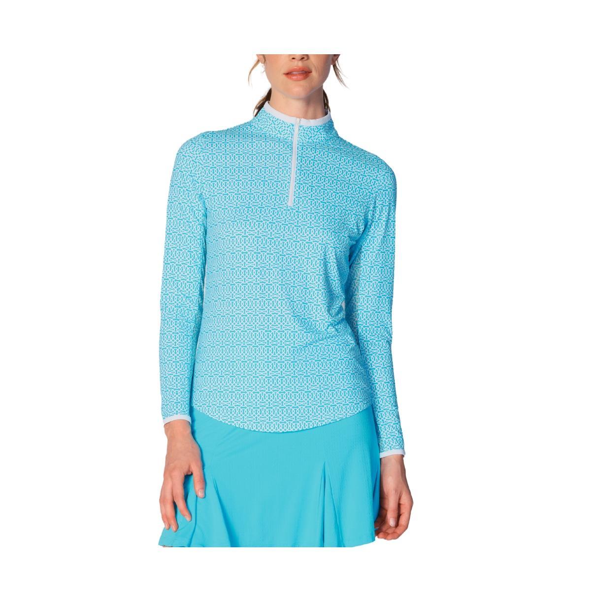 G Lifestyle Clothing Womens G Lifestyle Long Sleeve Color Block Mock Neck Top Product Image