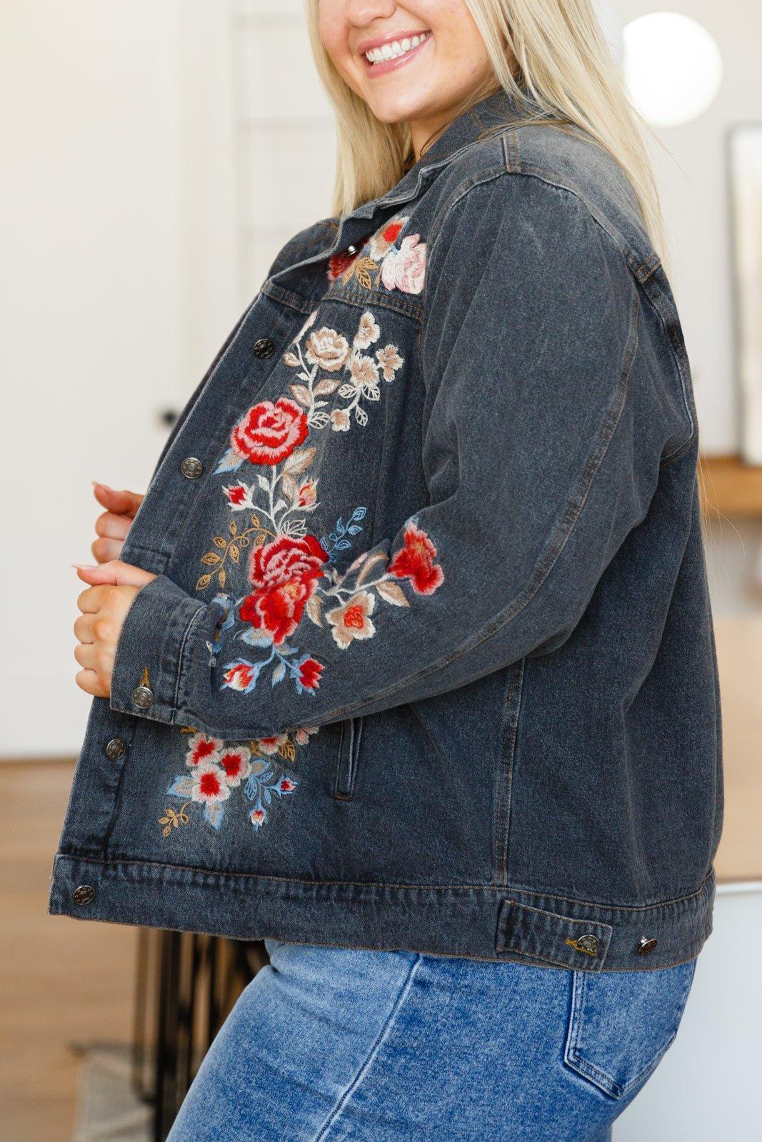 Lovely Visions Flower Embroidered Jacket (Online Exclusive) Product Image