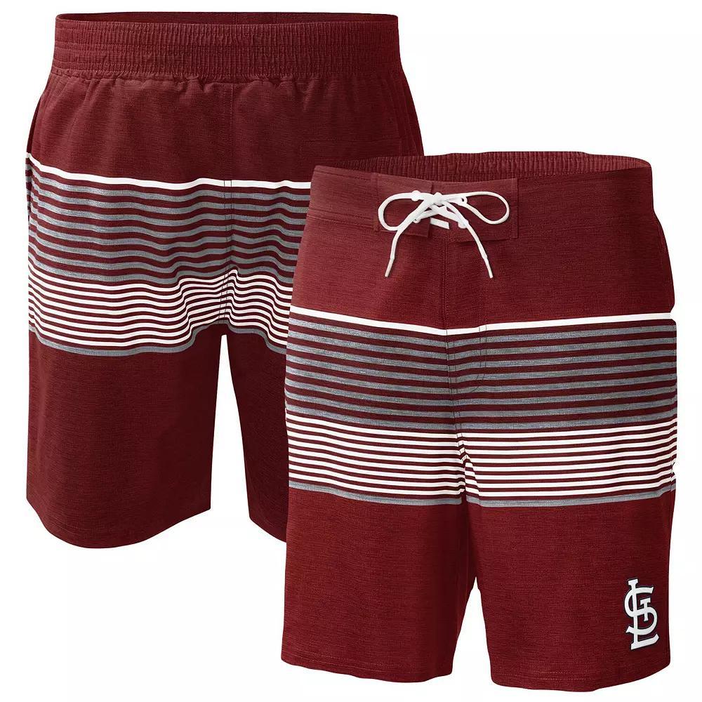 Men's G-III Sports by Carl Banks  Red St. Louis Cardinals Coastline Volley Swim Shorts, Size: Small Product Image