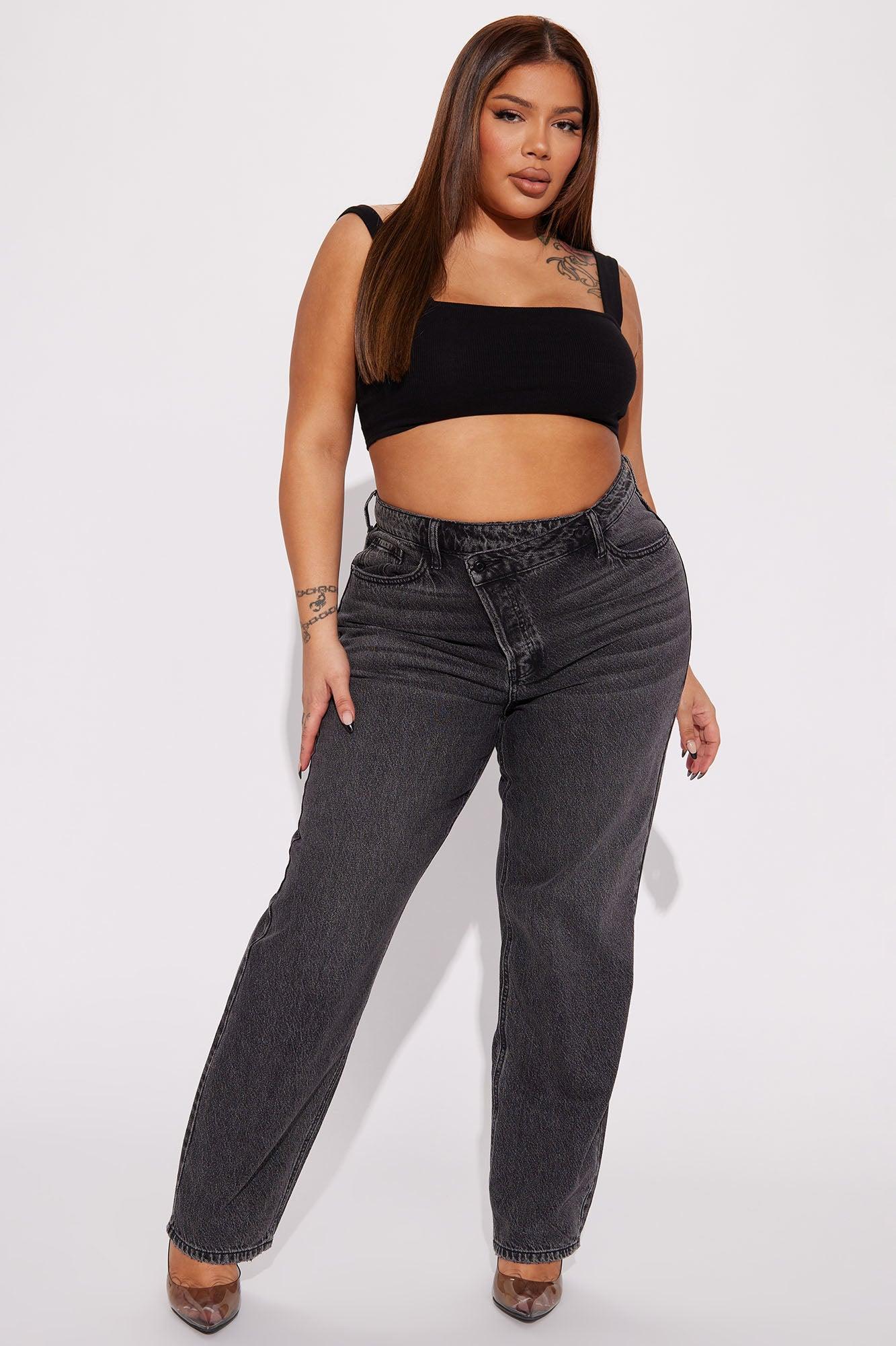 The Crossover Straight Leg Jeans - Black Product Image
