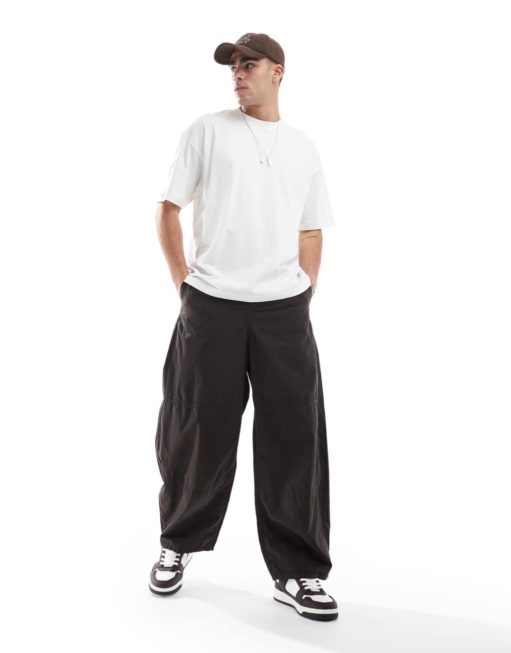 ASOS DESIGN oversized t-shirt with Italiano graphic in white Product Image